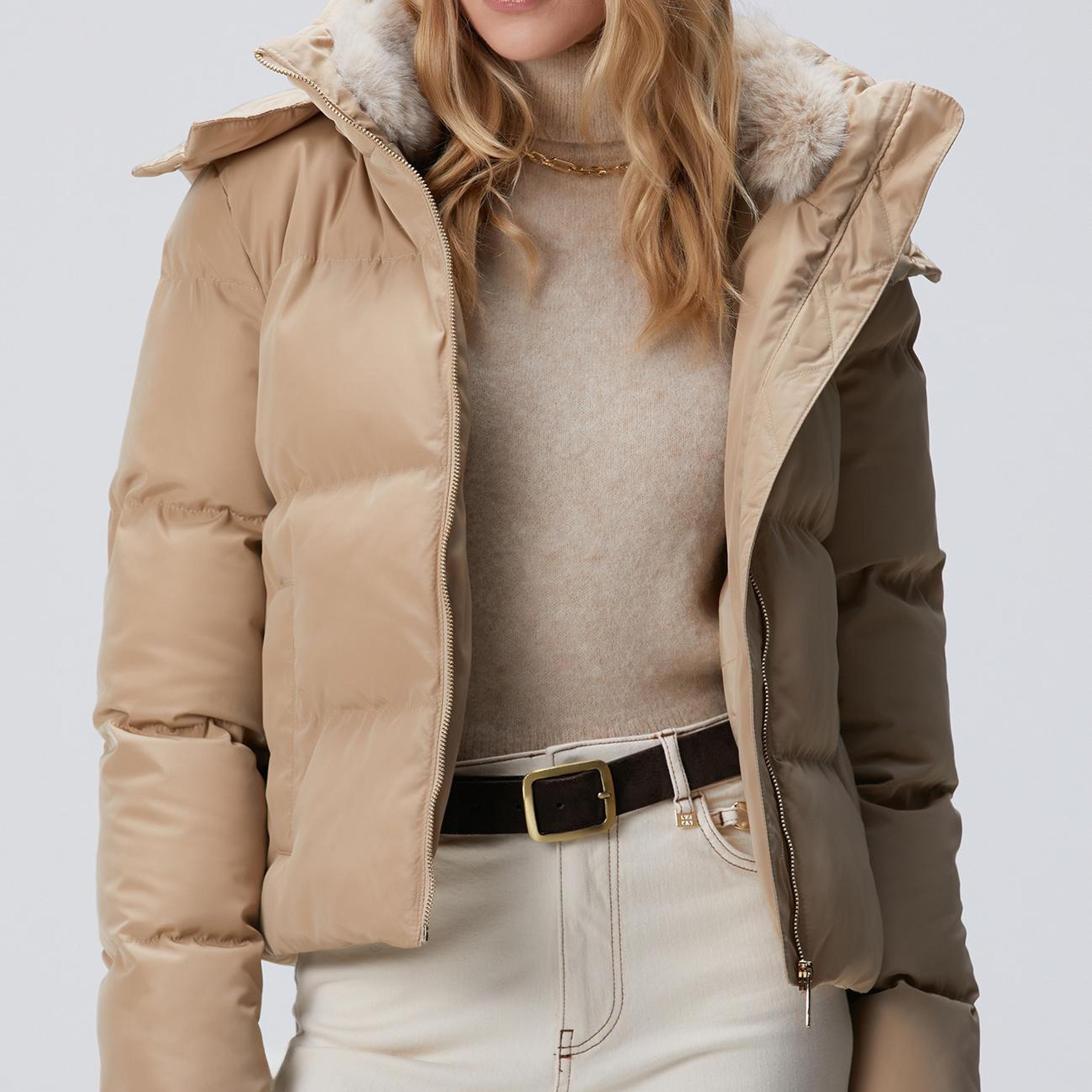 Network Kadın Vizon Kapüşonlu Kapitone Mont