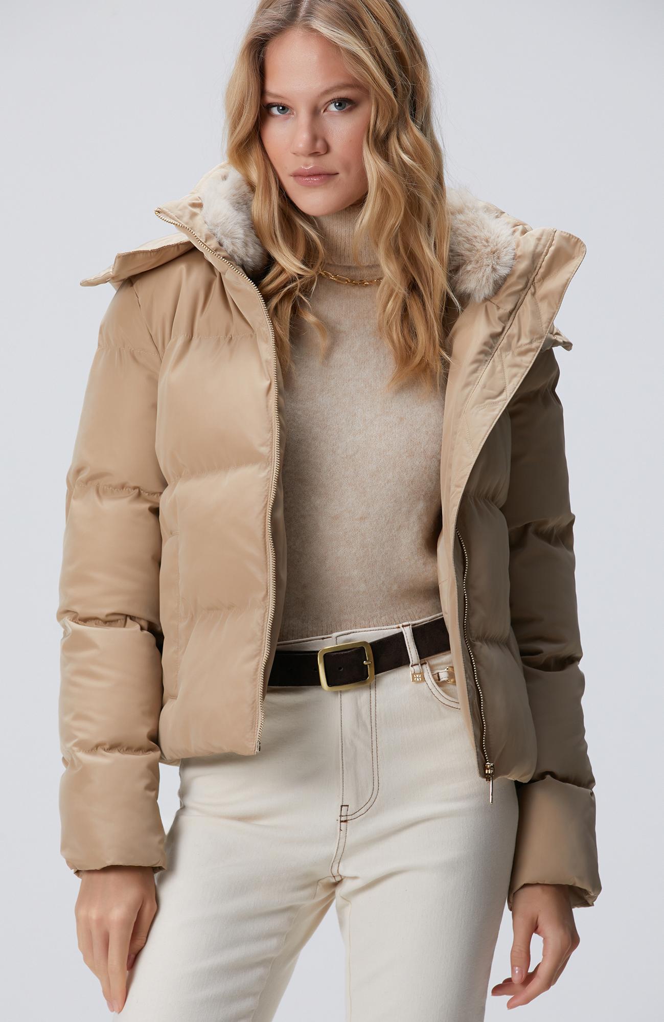 Network Kadın Vizon Kapüşonlu Kapitone Mont