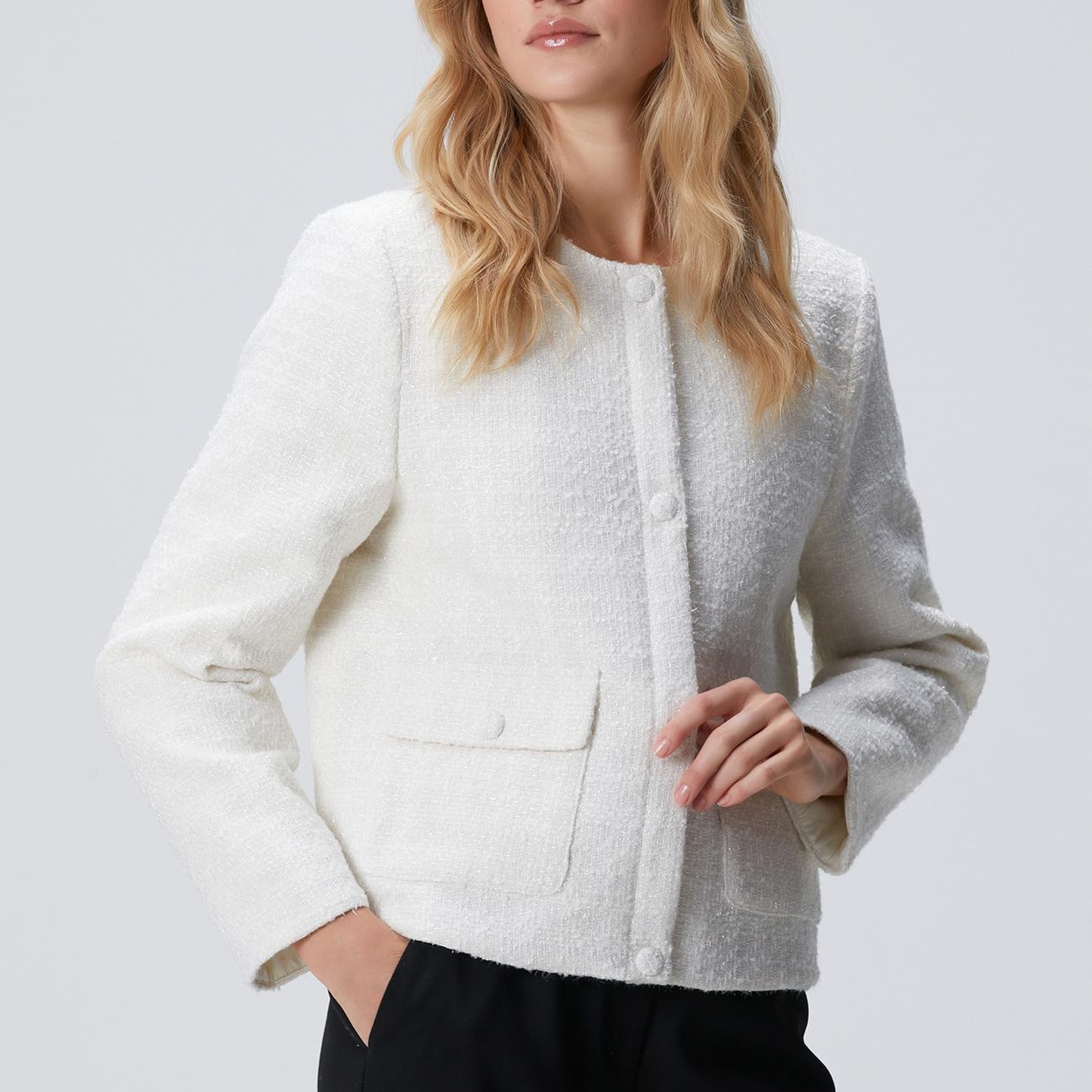 Network Kadın Kırık Beyaz Kısa Mont