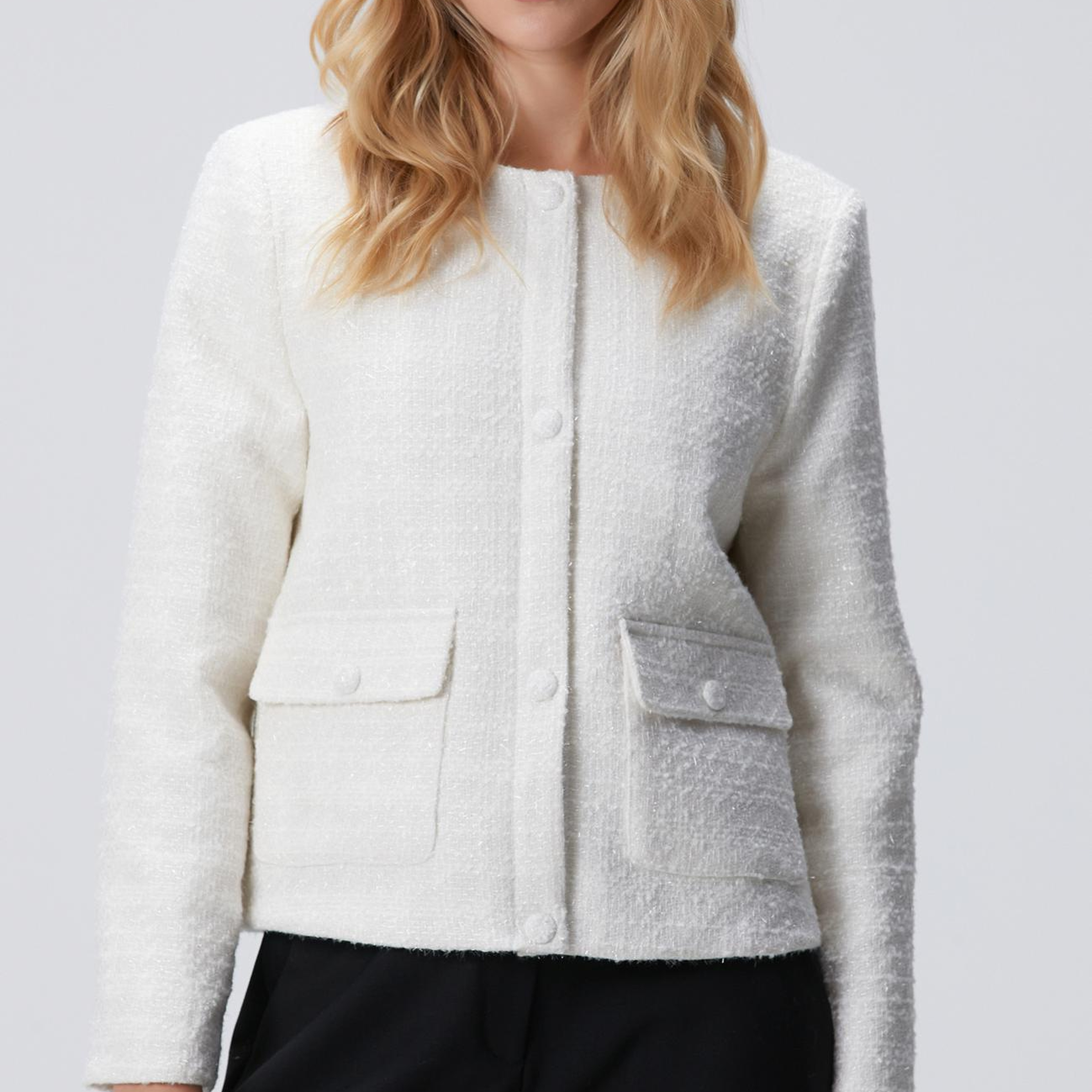 Network Kadın Kırık Beyaz Kısa Mont