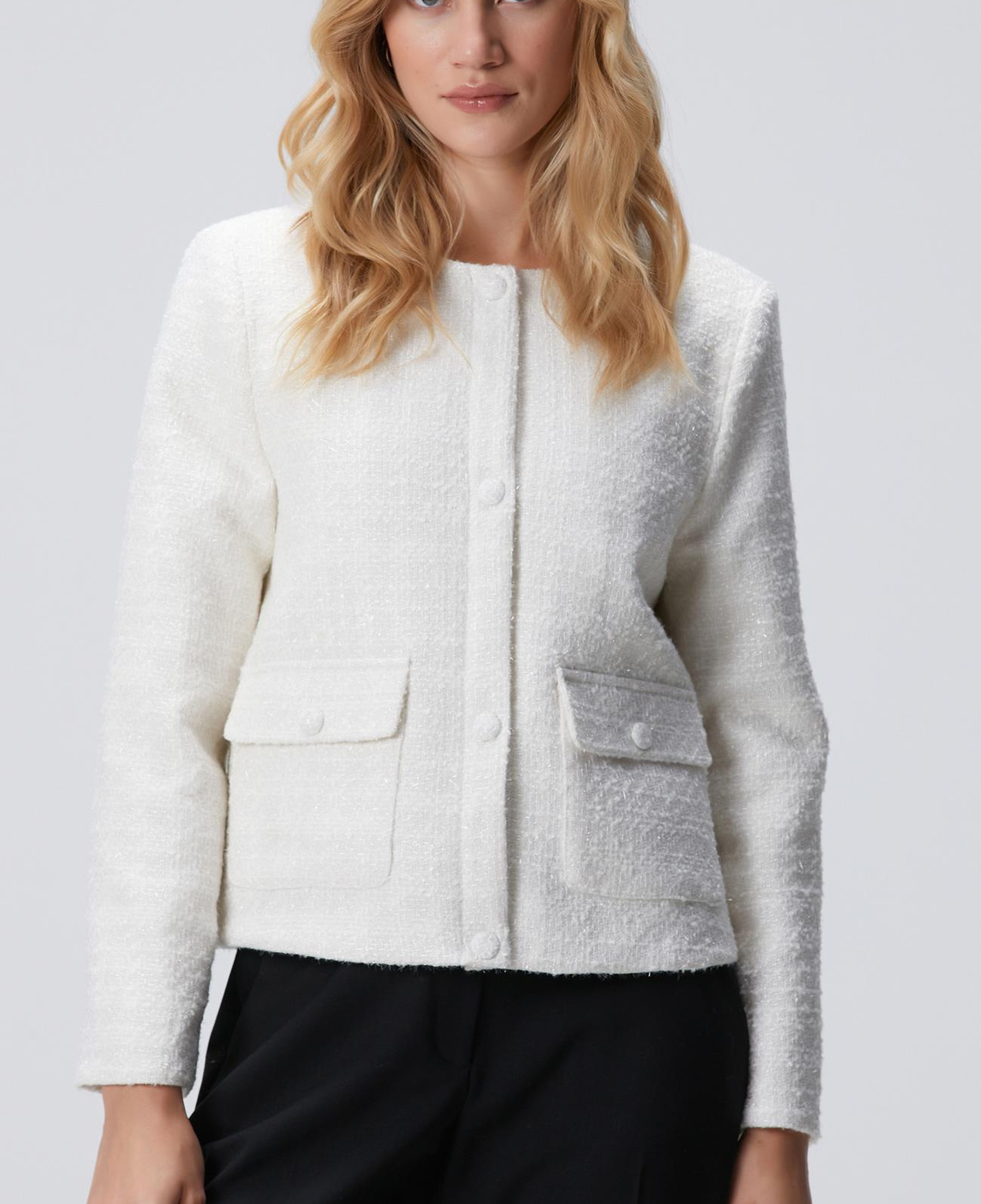 Network Kadın Kırık Beyaz Kısa Mont