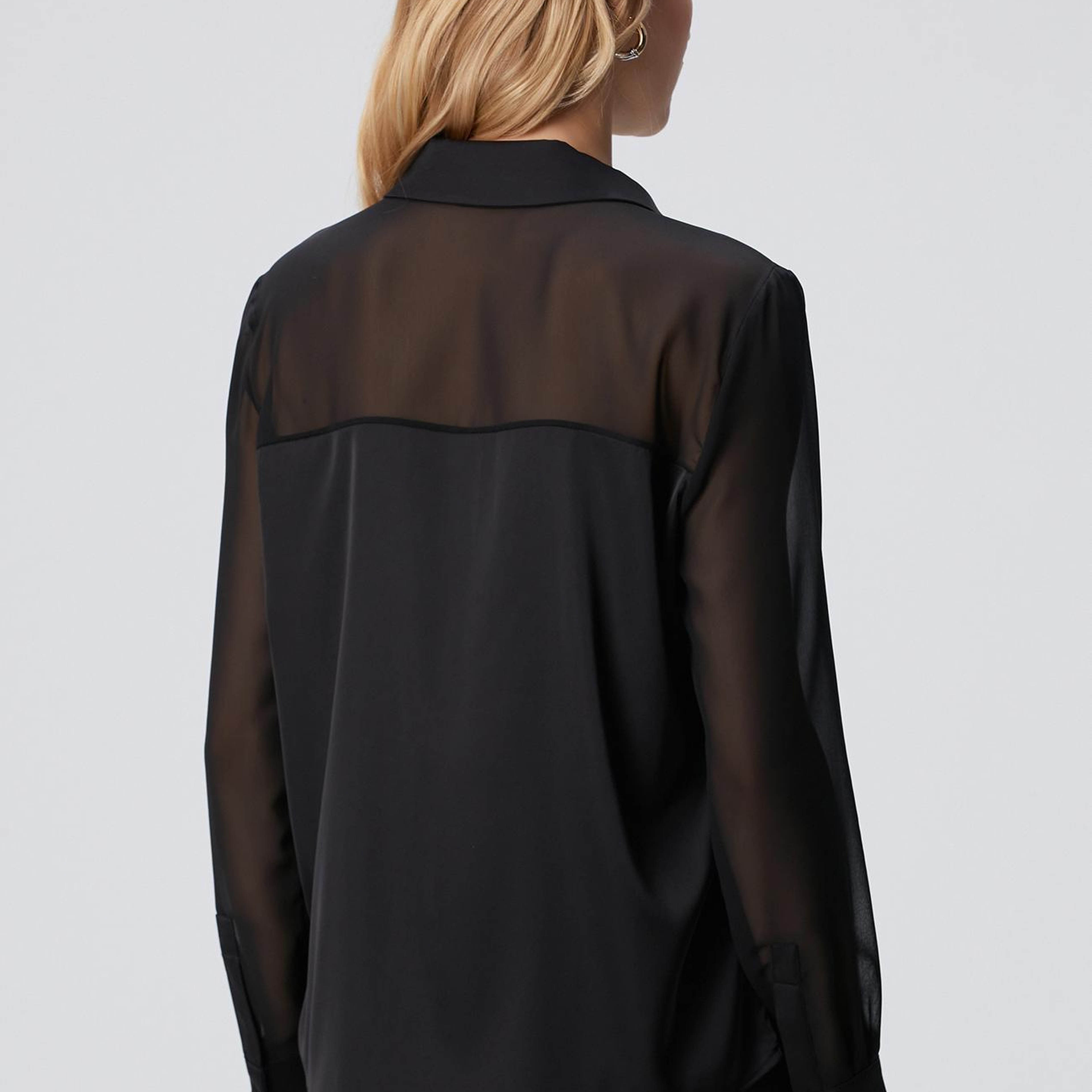 Network Kadın Siyah Gömlek