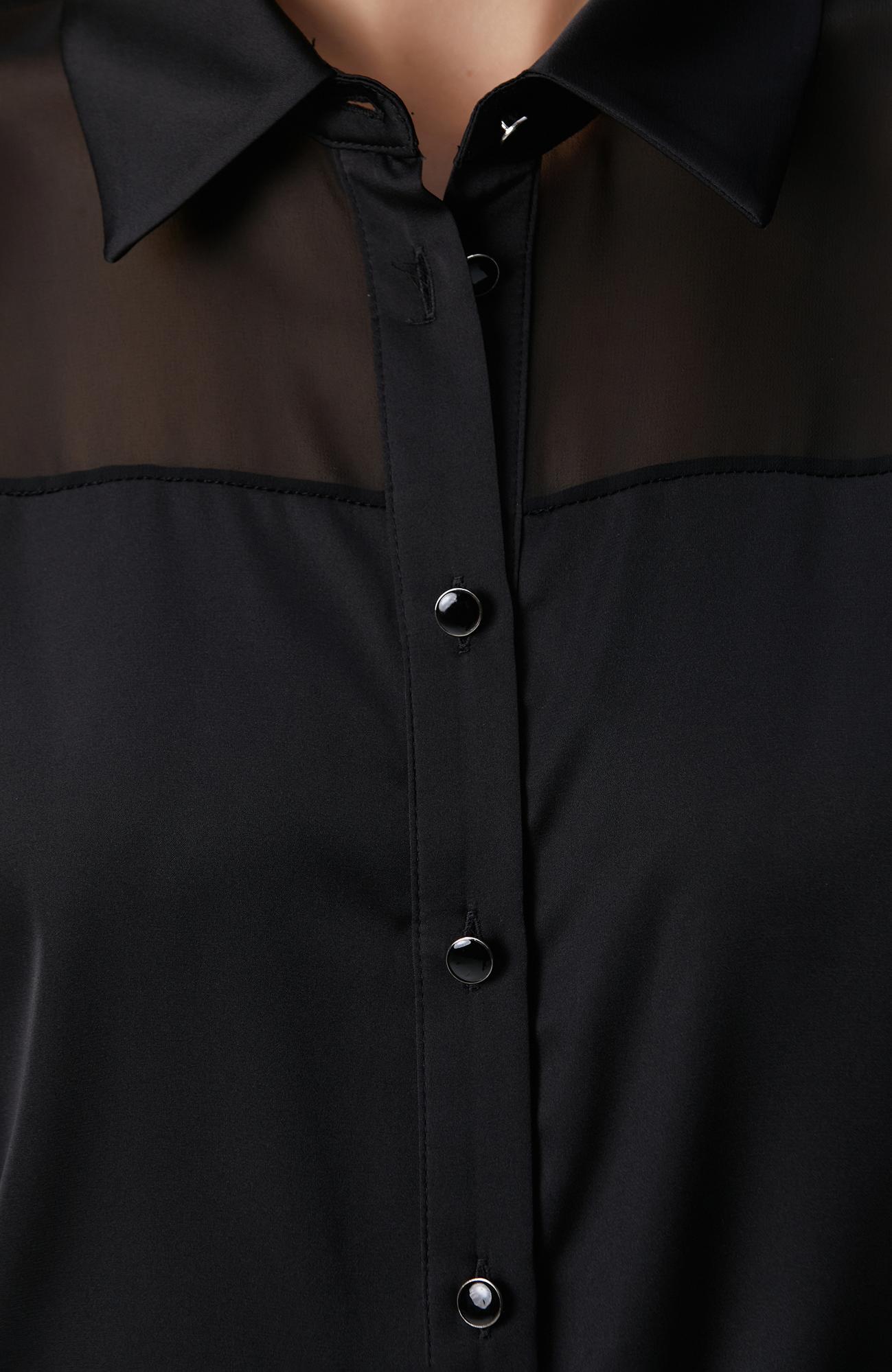 Network Kadın Siyah Gömlek