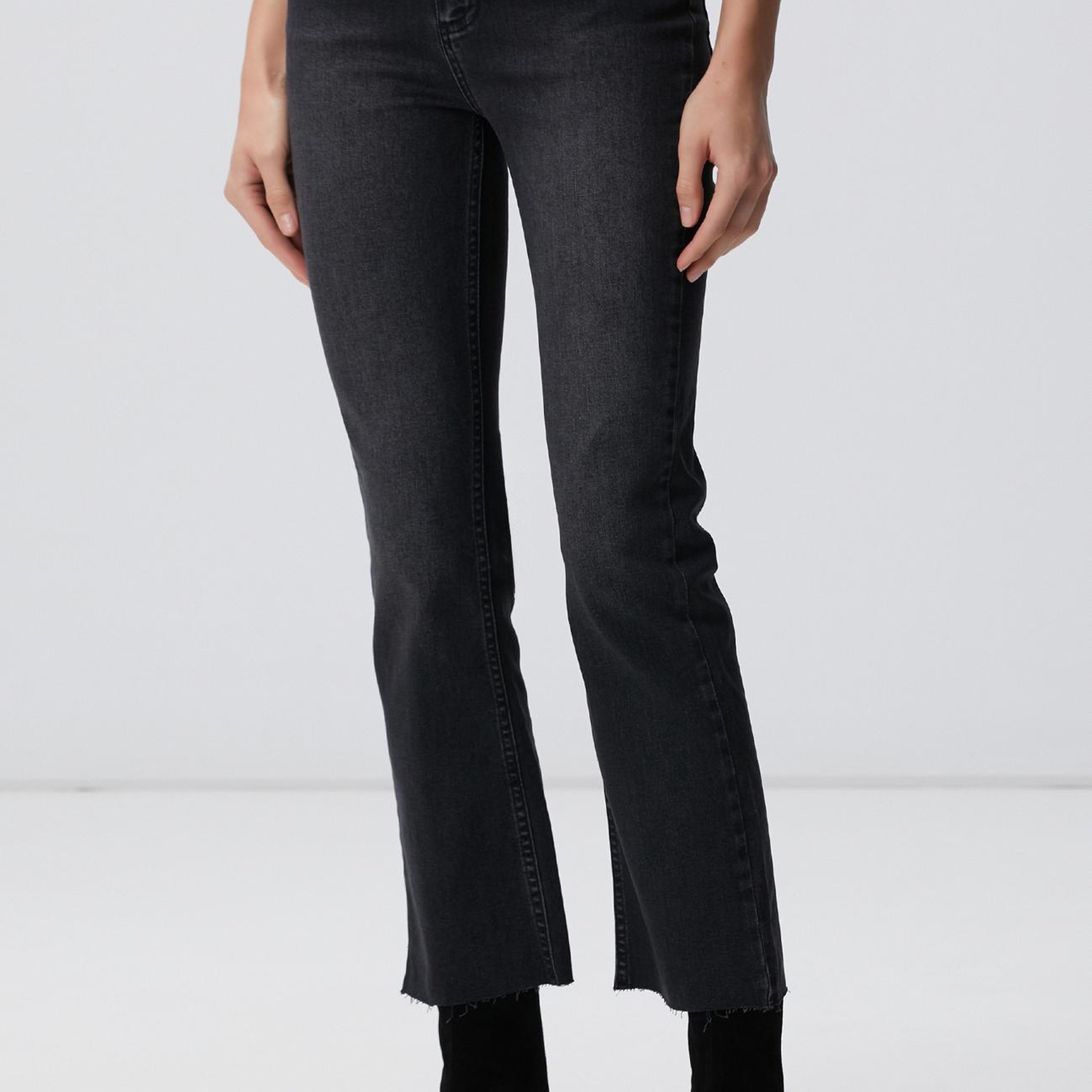 Network Kadın Antrasit Denim Pantolon