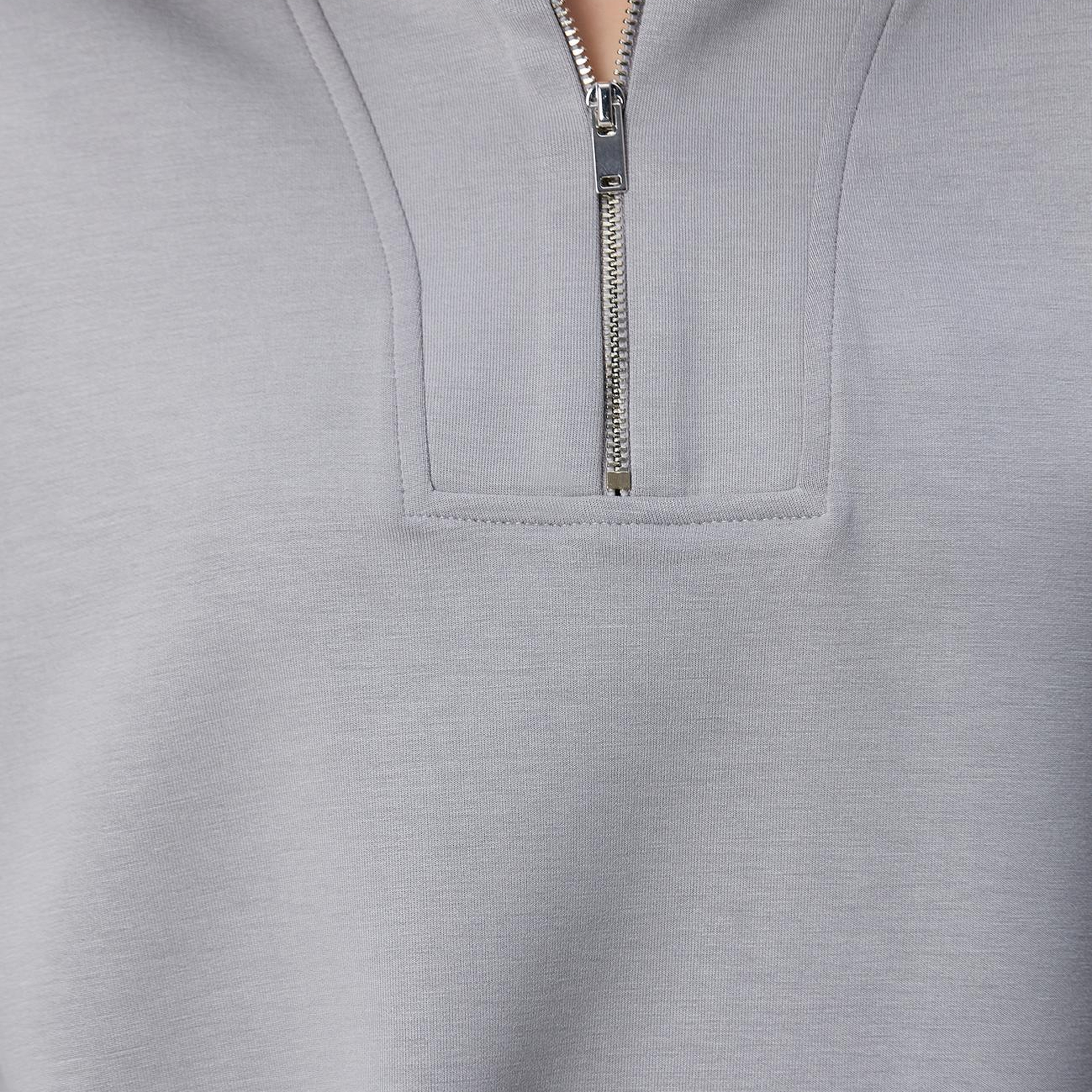 Network Kadın Gri Fermuarlı Sweatshirt