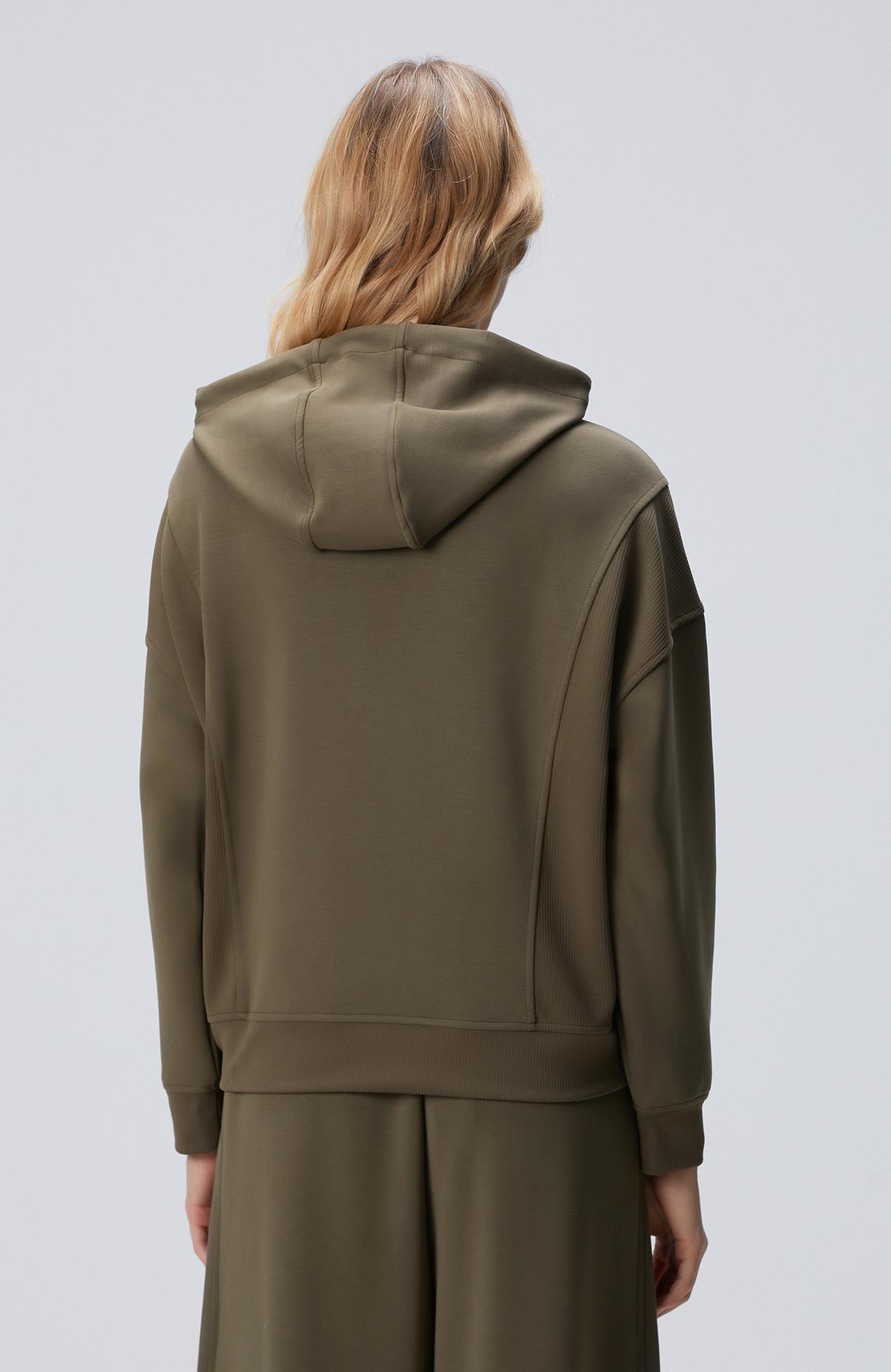 Network Kadın Haki Kapüşonlu Sweatshirt