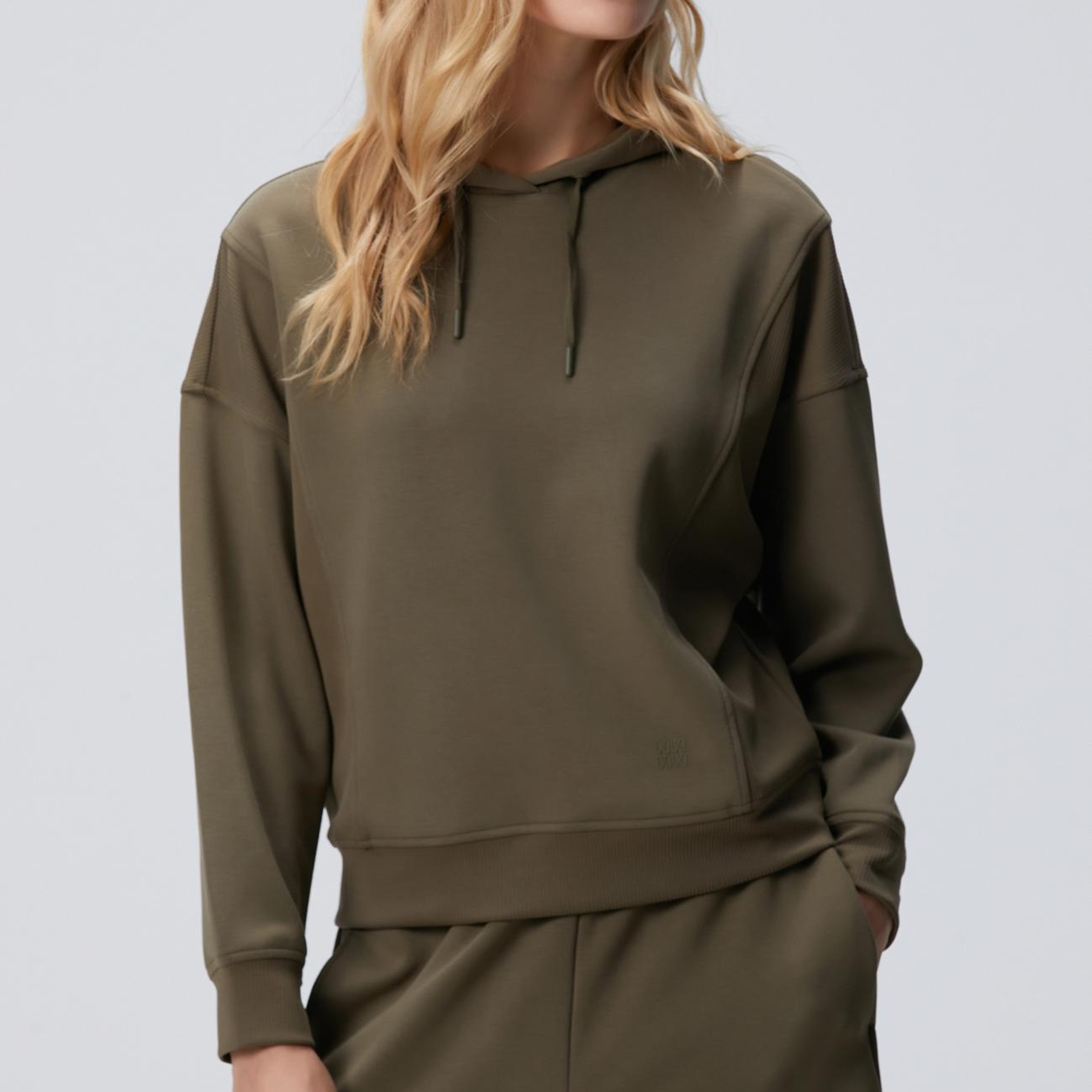 Network Kadın Haki Kapüşonlu Sweatshirt