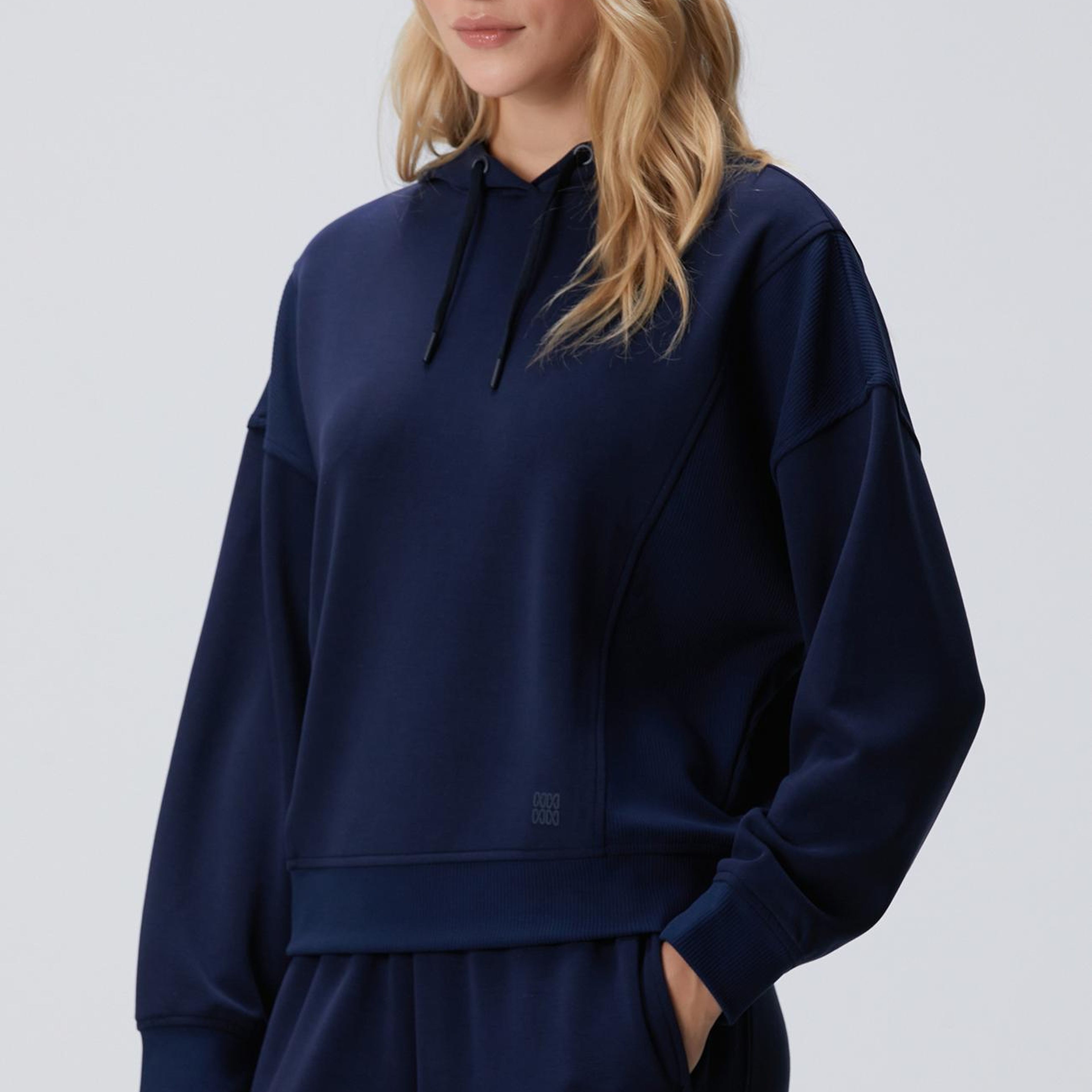 Network Kadın Lacivert Kapüşonlu Sweatshirt