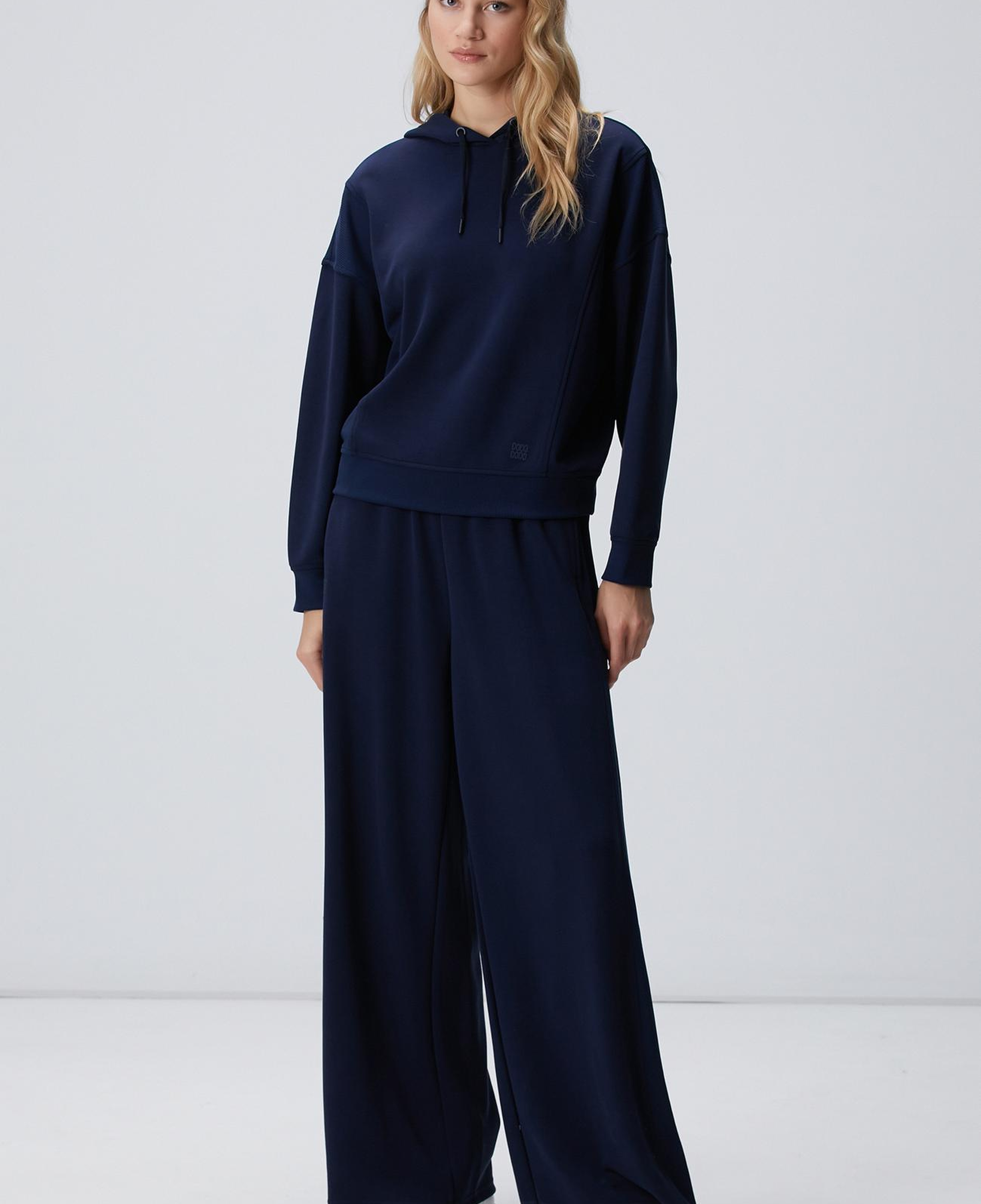 Network Kadın Lacivert Kapüşonlu Sweatshirt