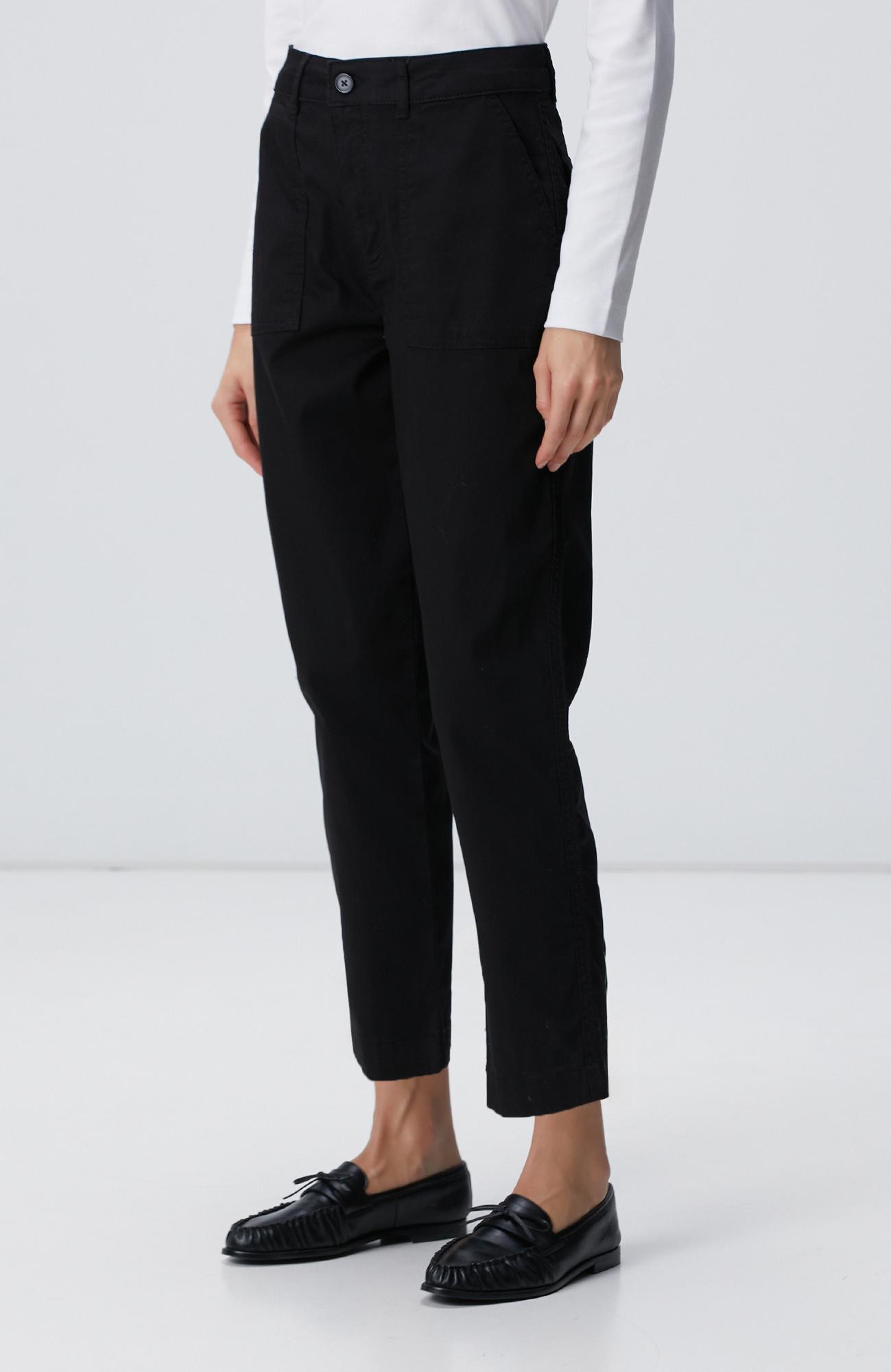 Network Kadın Siyah Dokuma Casual Pantolon