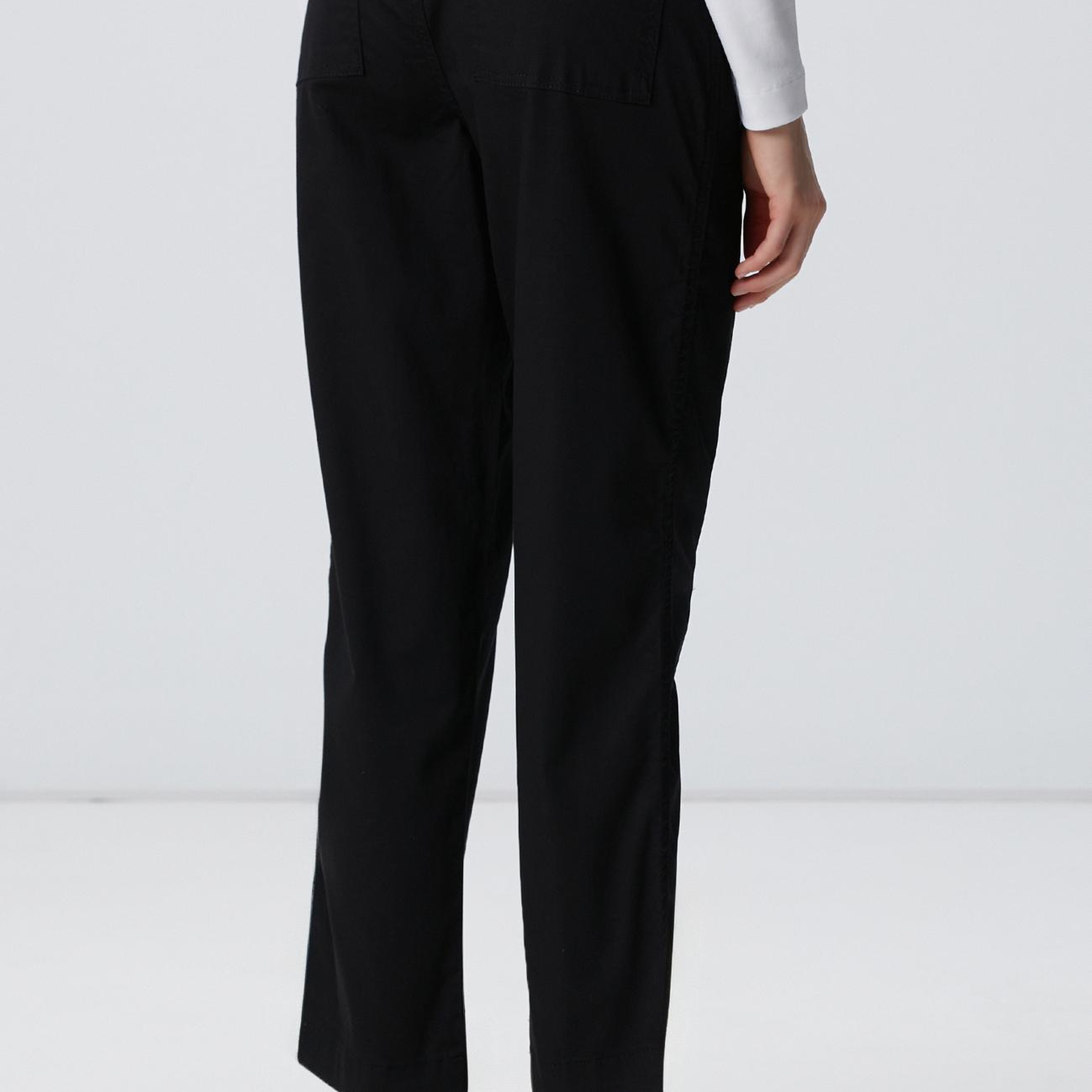 Network Kadın Siyah Dokuma Casual Pantolon