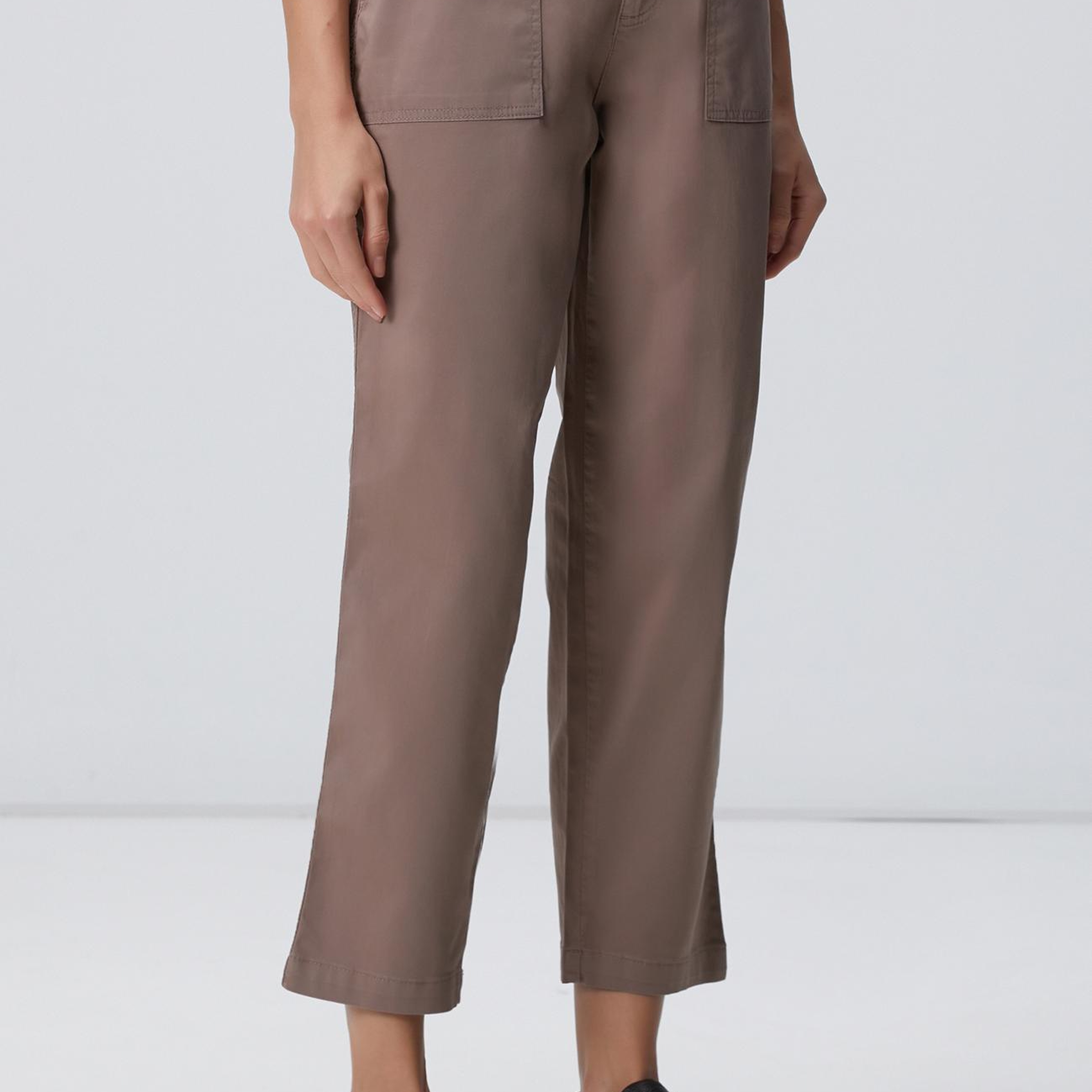 Network Kadın Vizon Dokuma Casual Pantolon