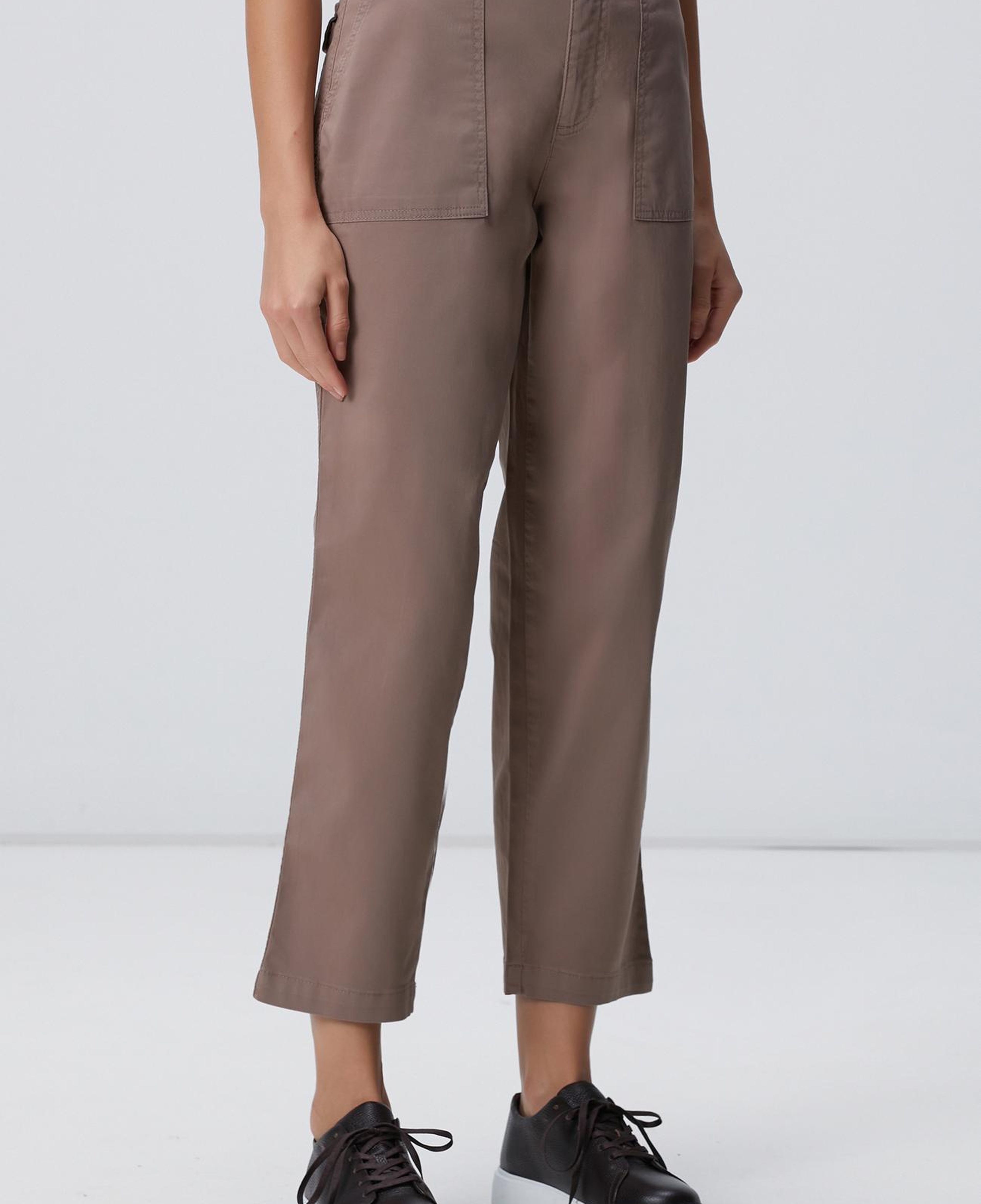 Network Kadın Vizon Dokuma Casual Pantolon