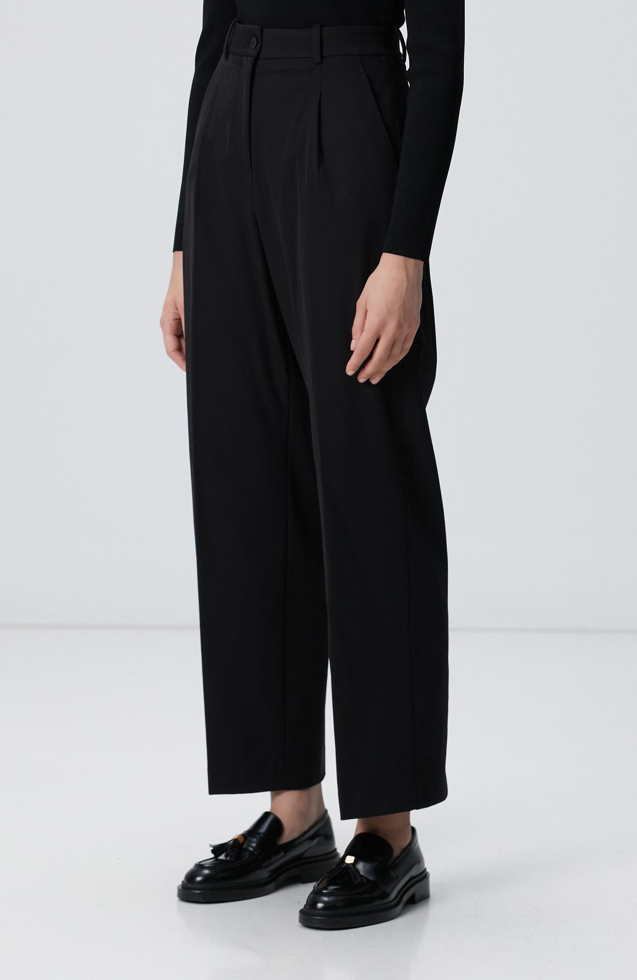 Network Kadın Siyah Geniş Paça Basic Pantolon