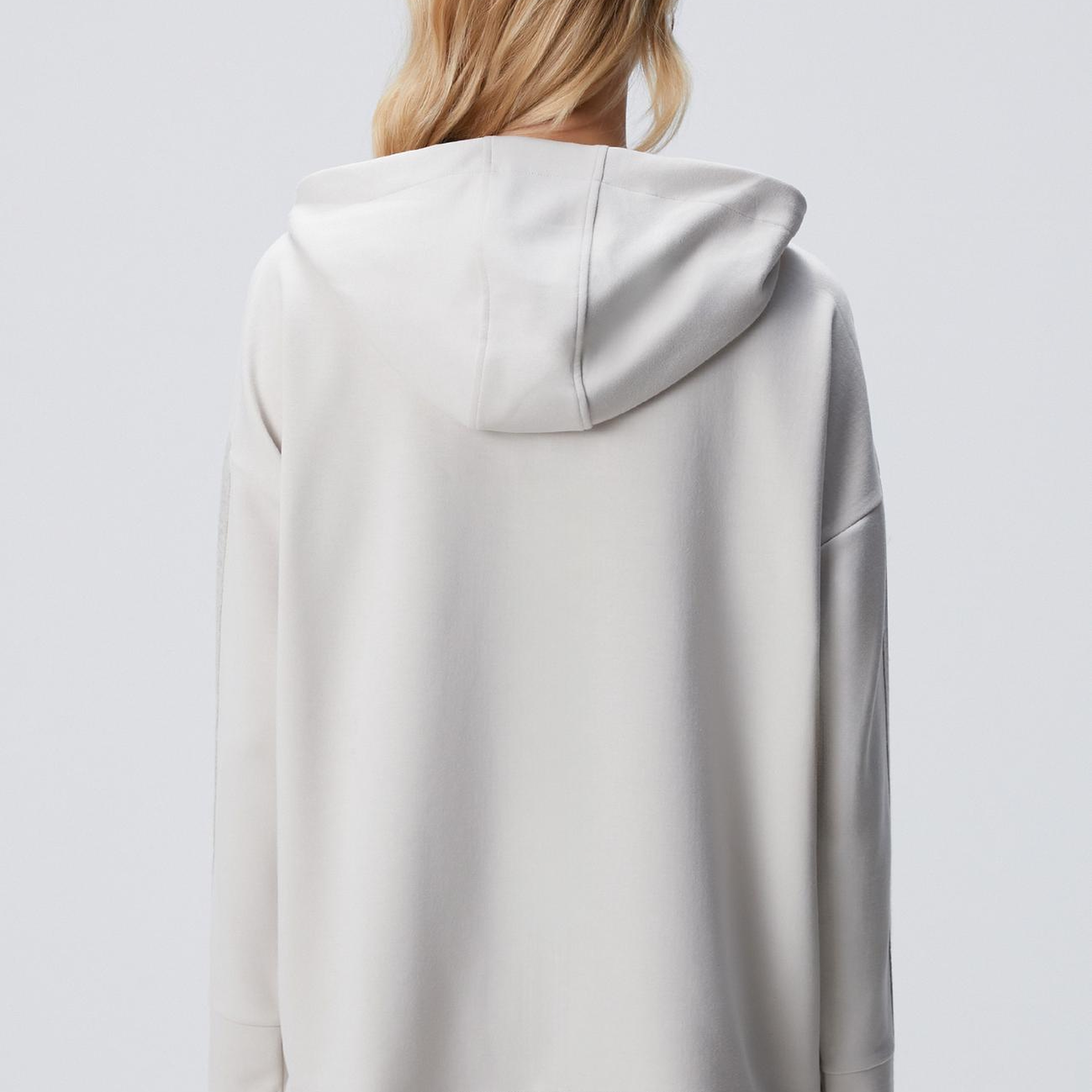 Network Kadın Bej Kapüşonlu Triko Garnili Sweatshirt