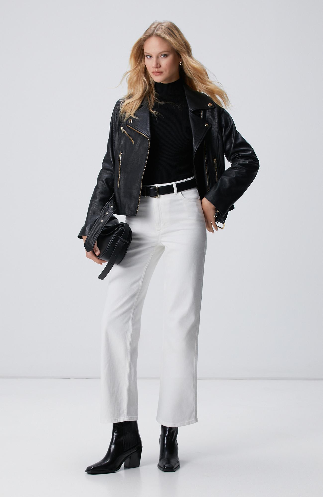 Network Kadın Siyah Rayon Basic Kazak