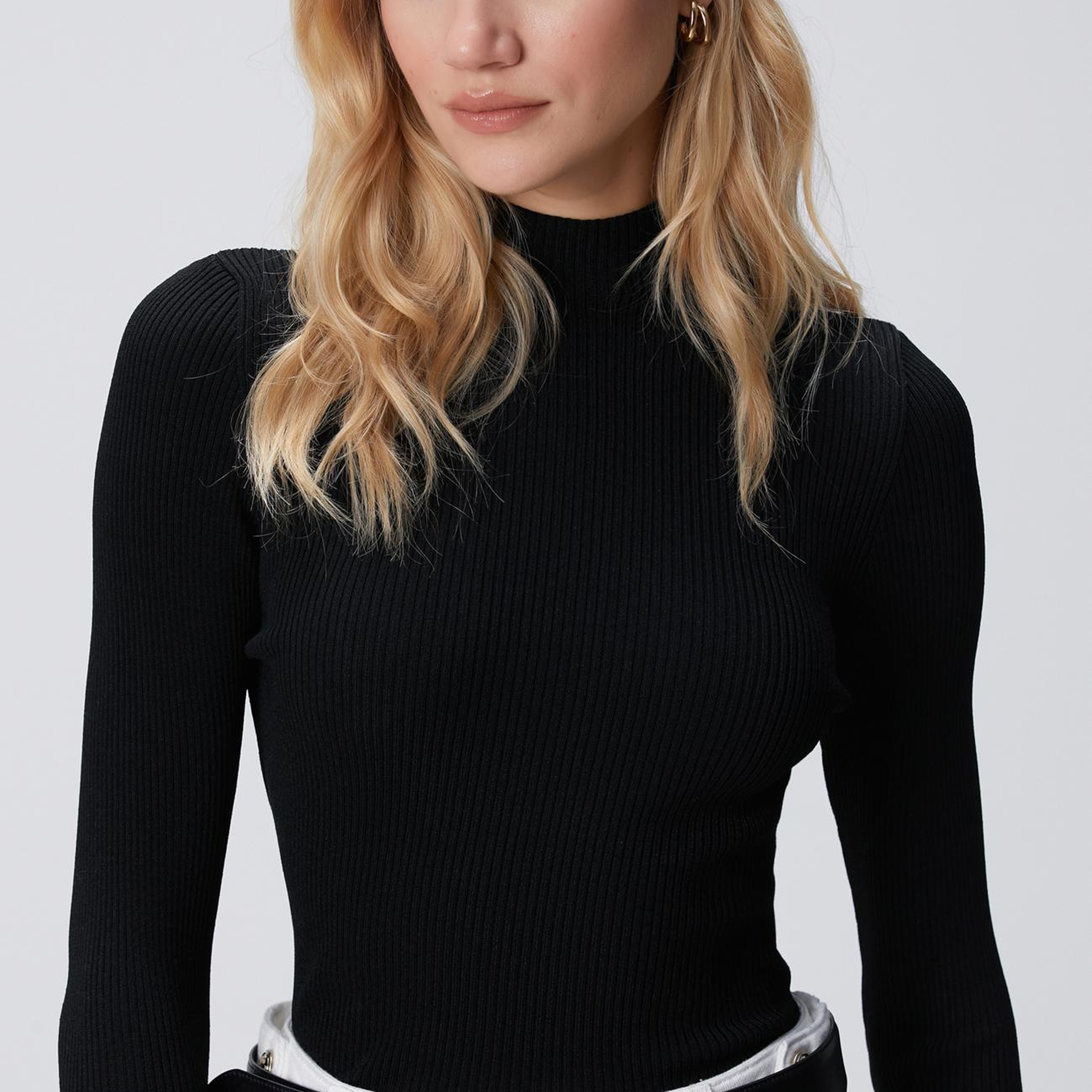 Network Kadın Siyah Rayon Basic Kazak