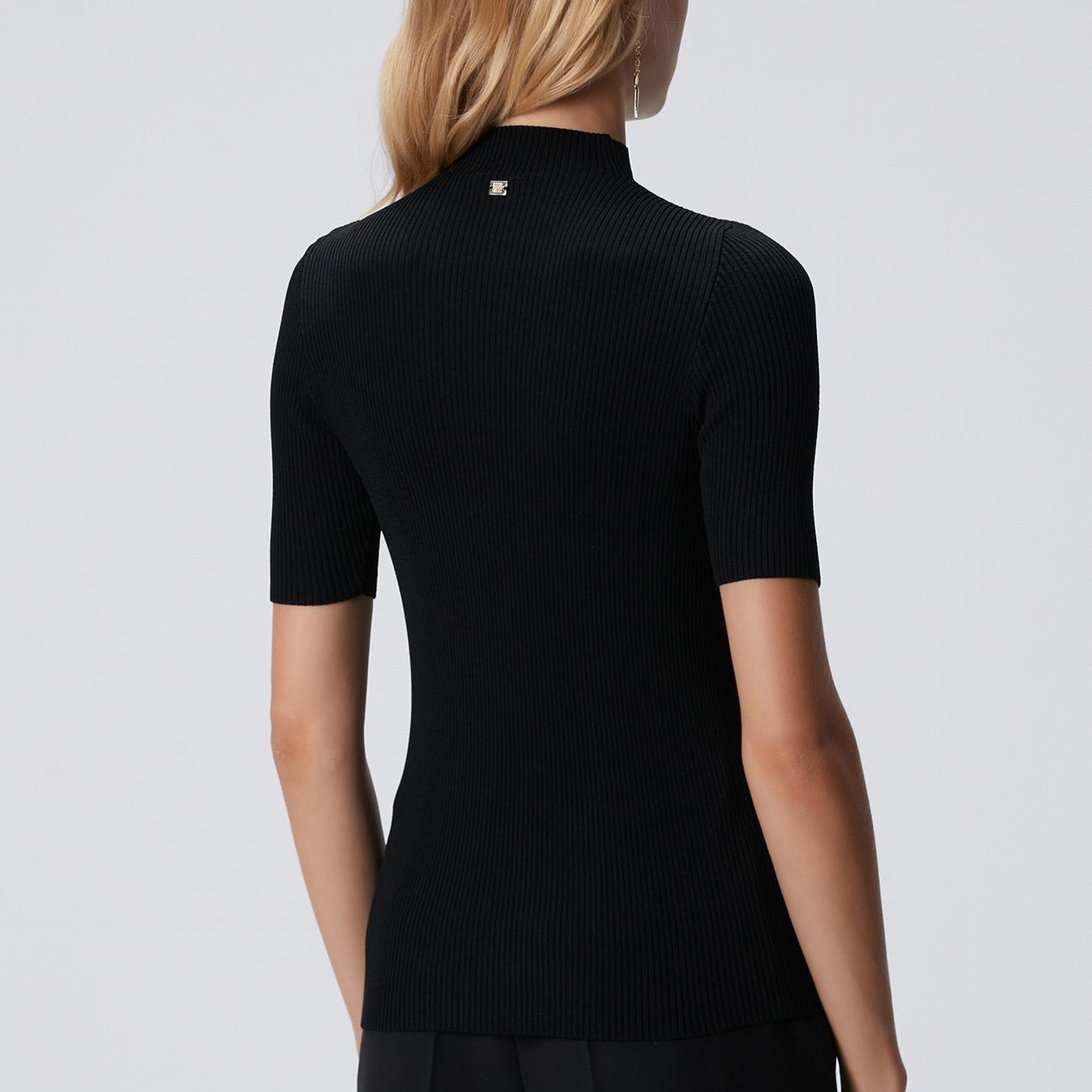 Network Kadın Siyah Rayon Basic Kazak