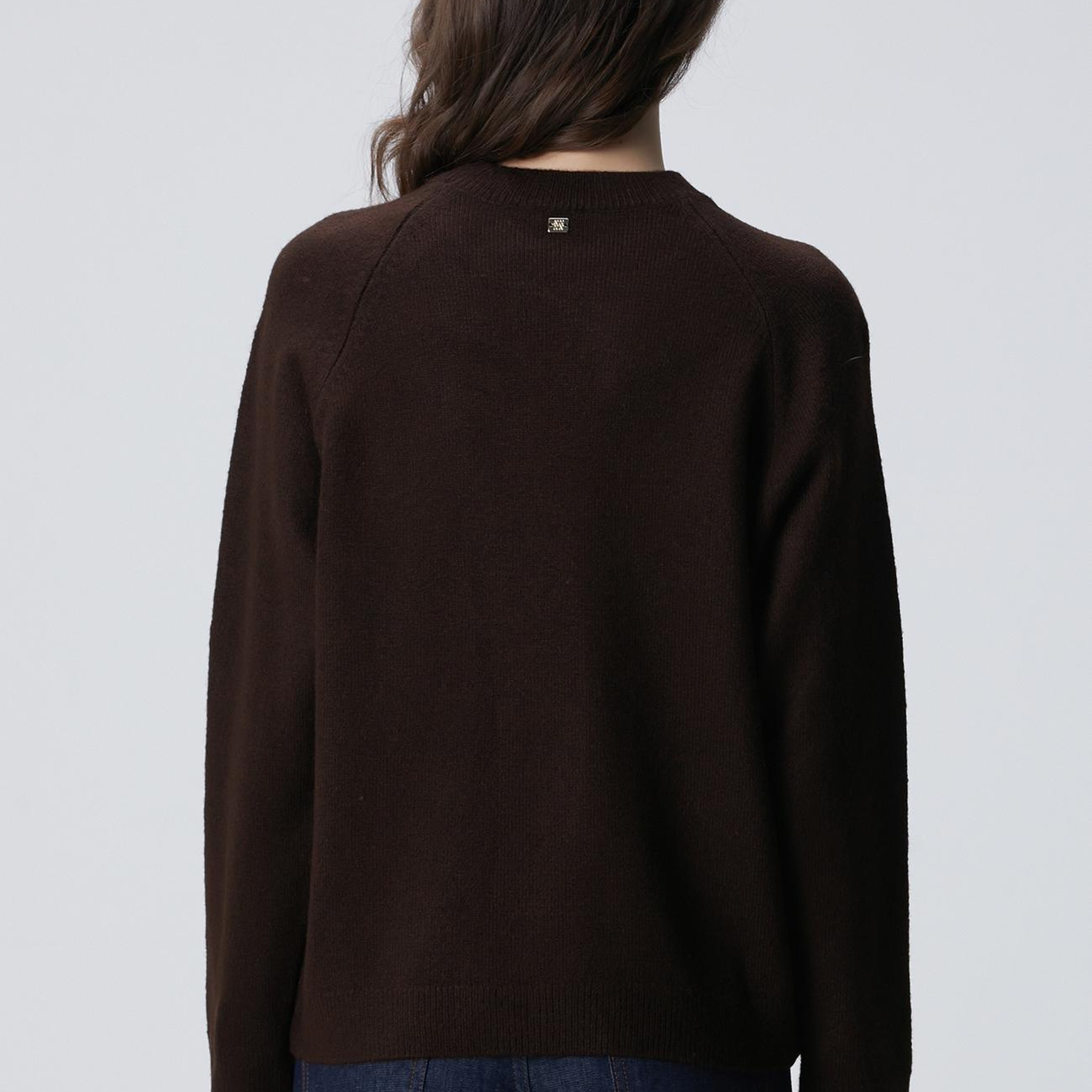 Network Kadın Kahverengi Bisiklet Yaka Taş İşlemeli Kazak