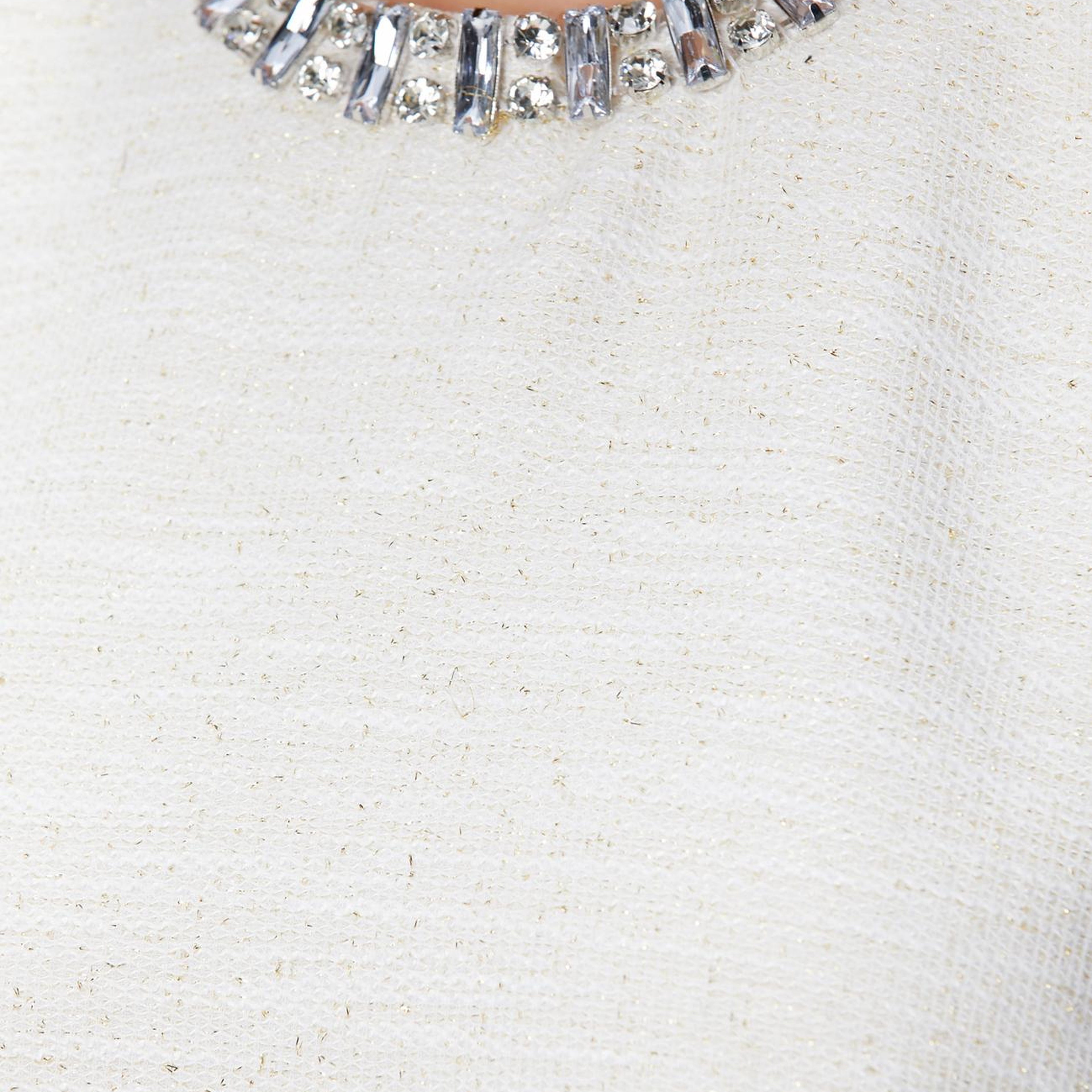 Network Kadın Kırık Beyaz Mini Tweed Elbise