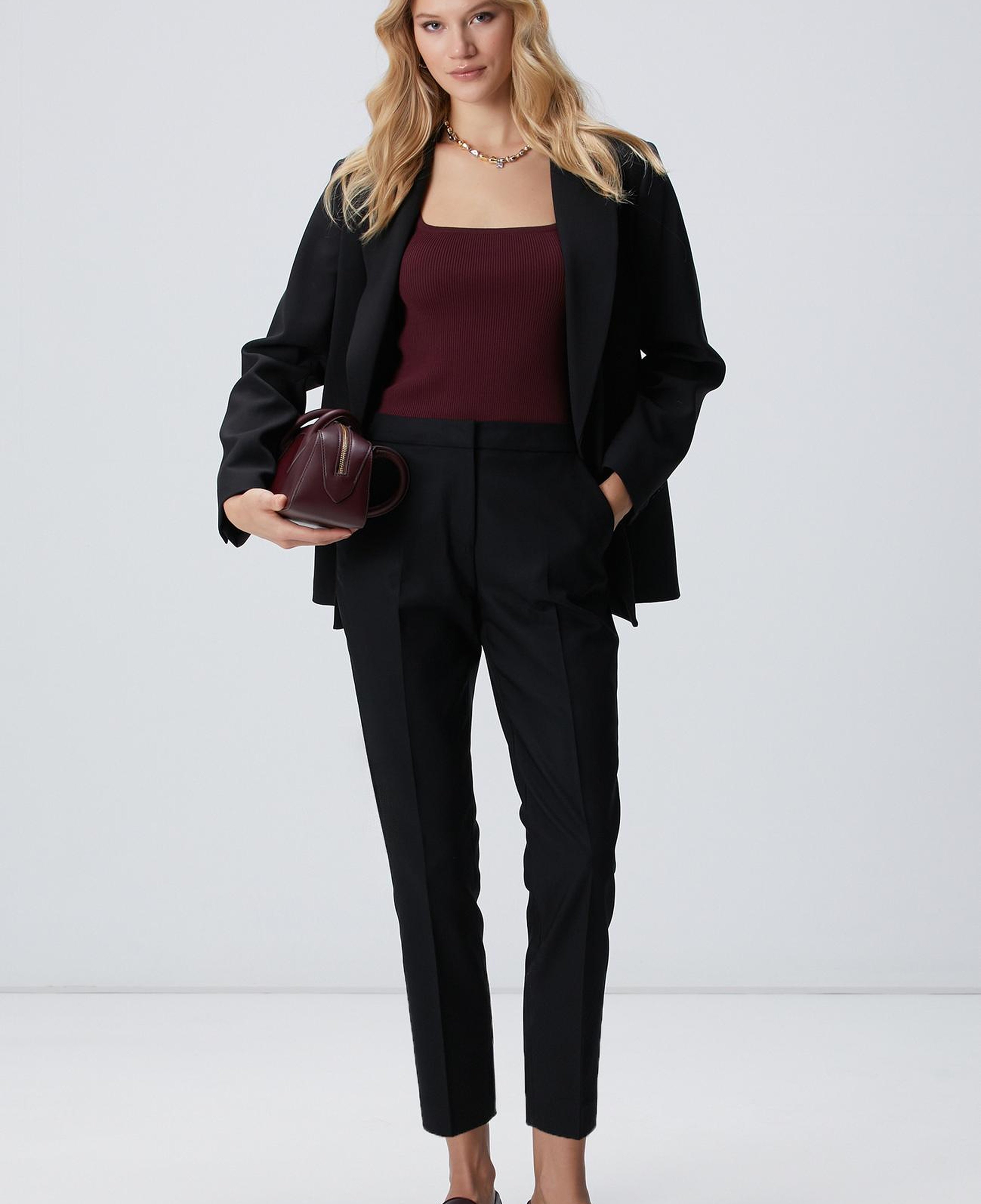 Network Kadın Siyah Basic Skinny Pantolon
