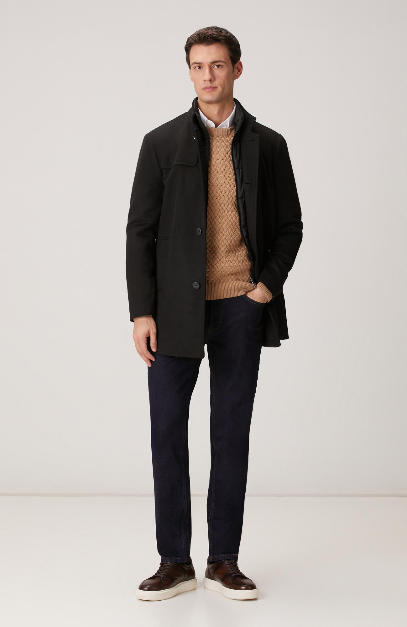 Network Erkek Camel Yün Karışımlı Kazak