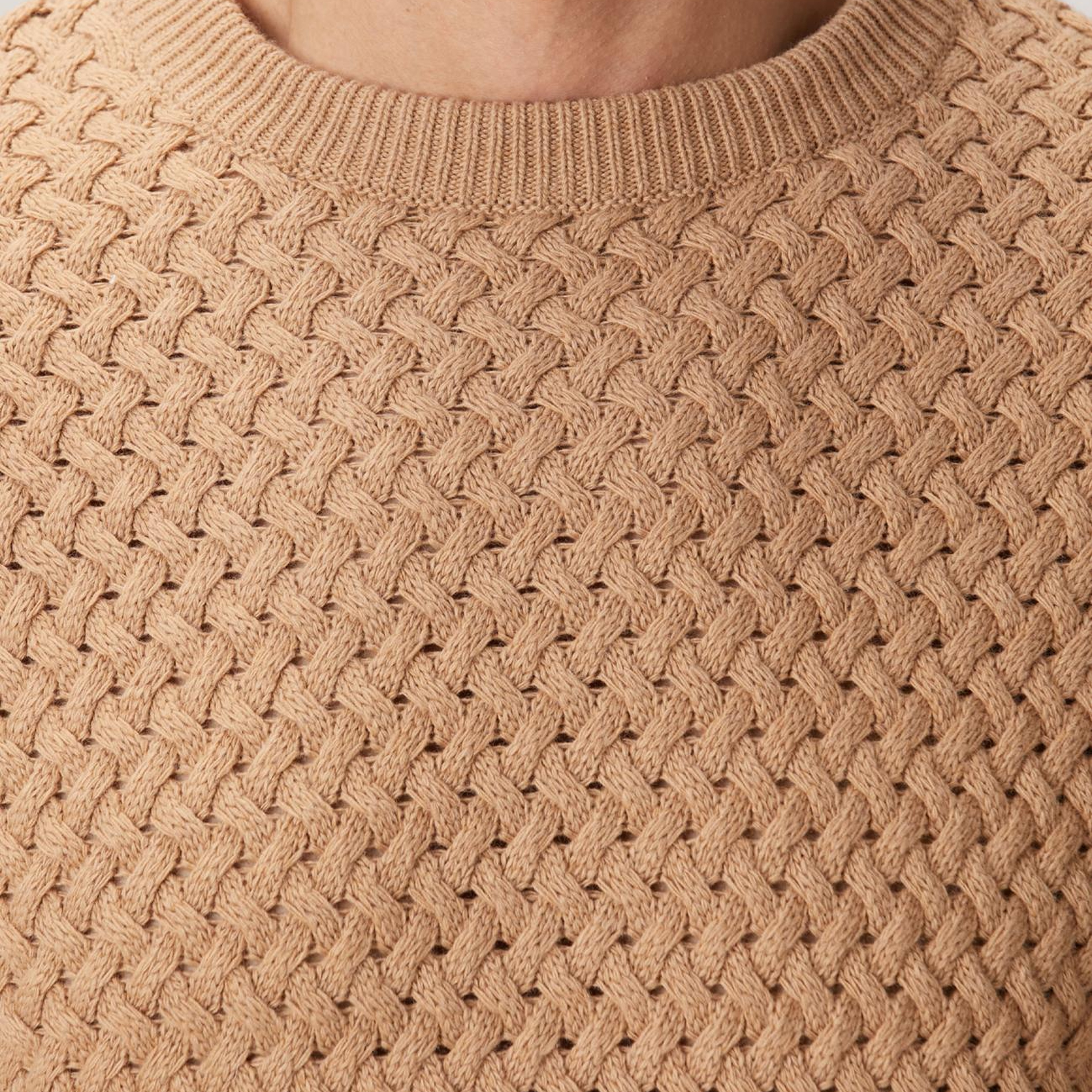 Network Erkek Camel Yün Karışımlı Kazak