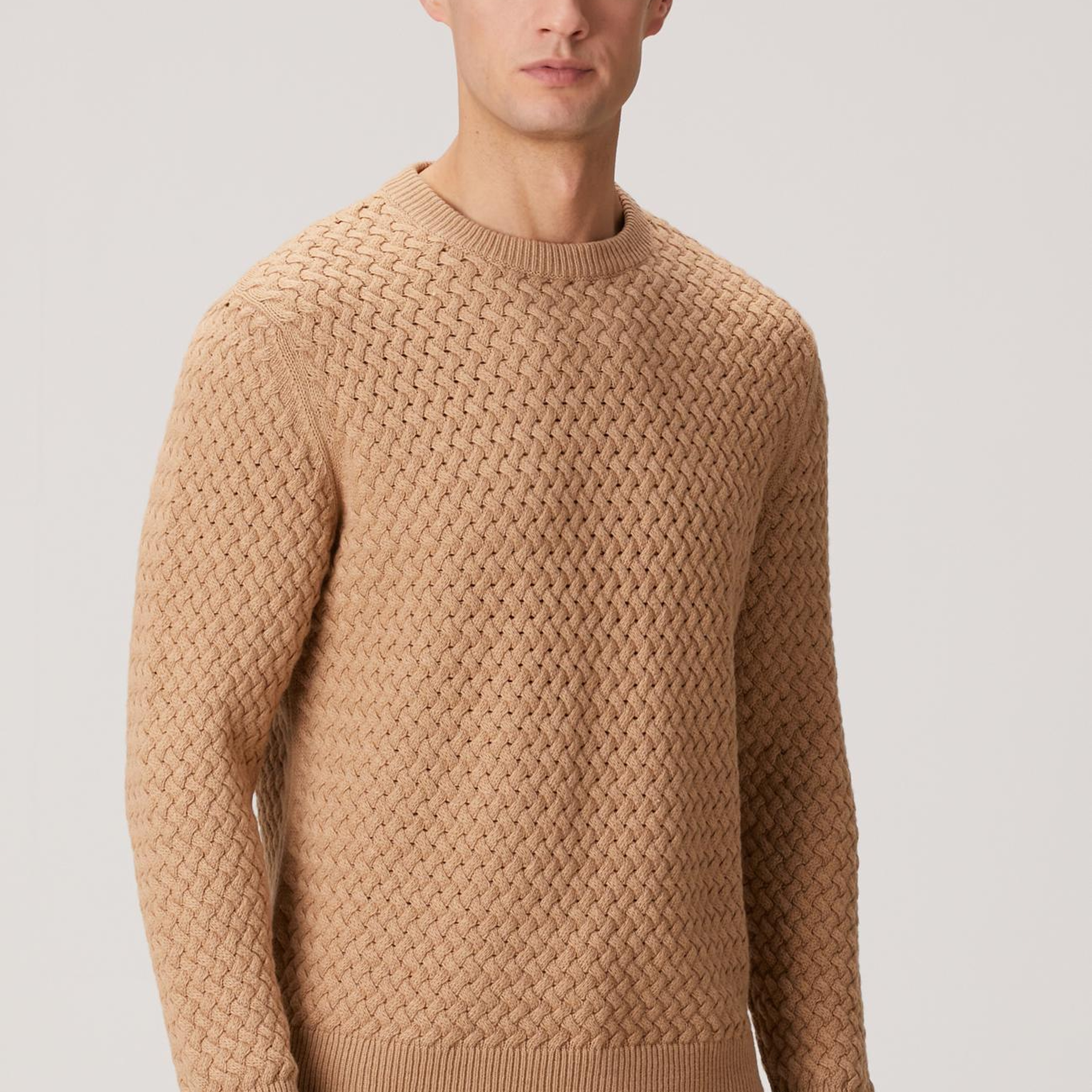 Network Erkek Camel Yün Karışımlı Kazak