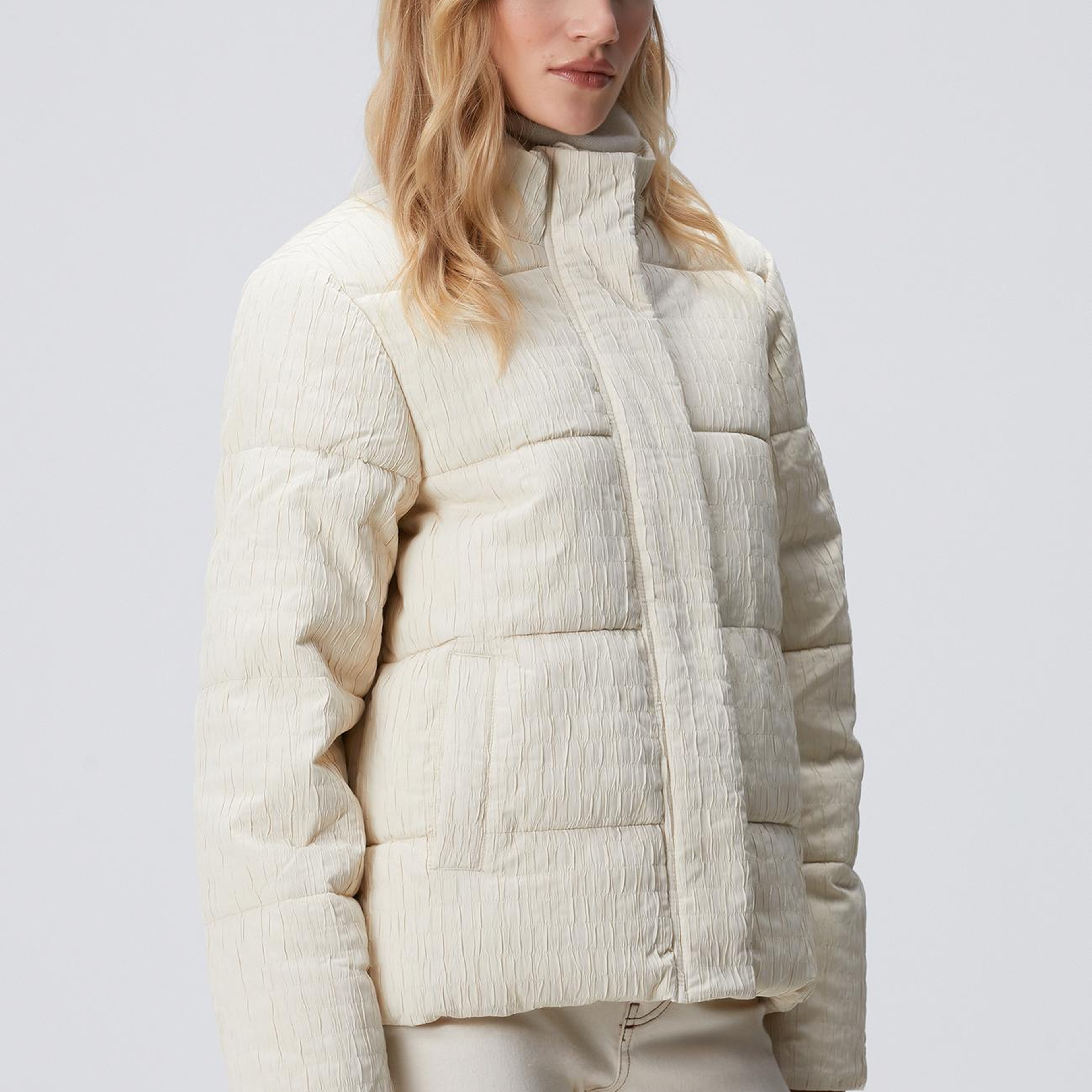 Network Kadın Bej Kısa Kaban