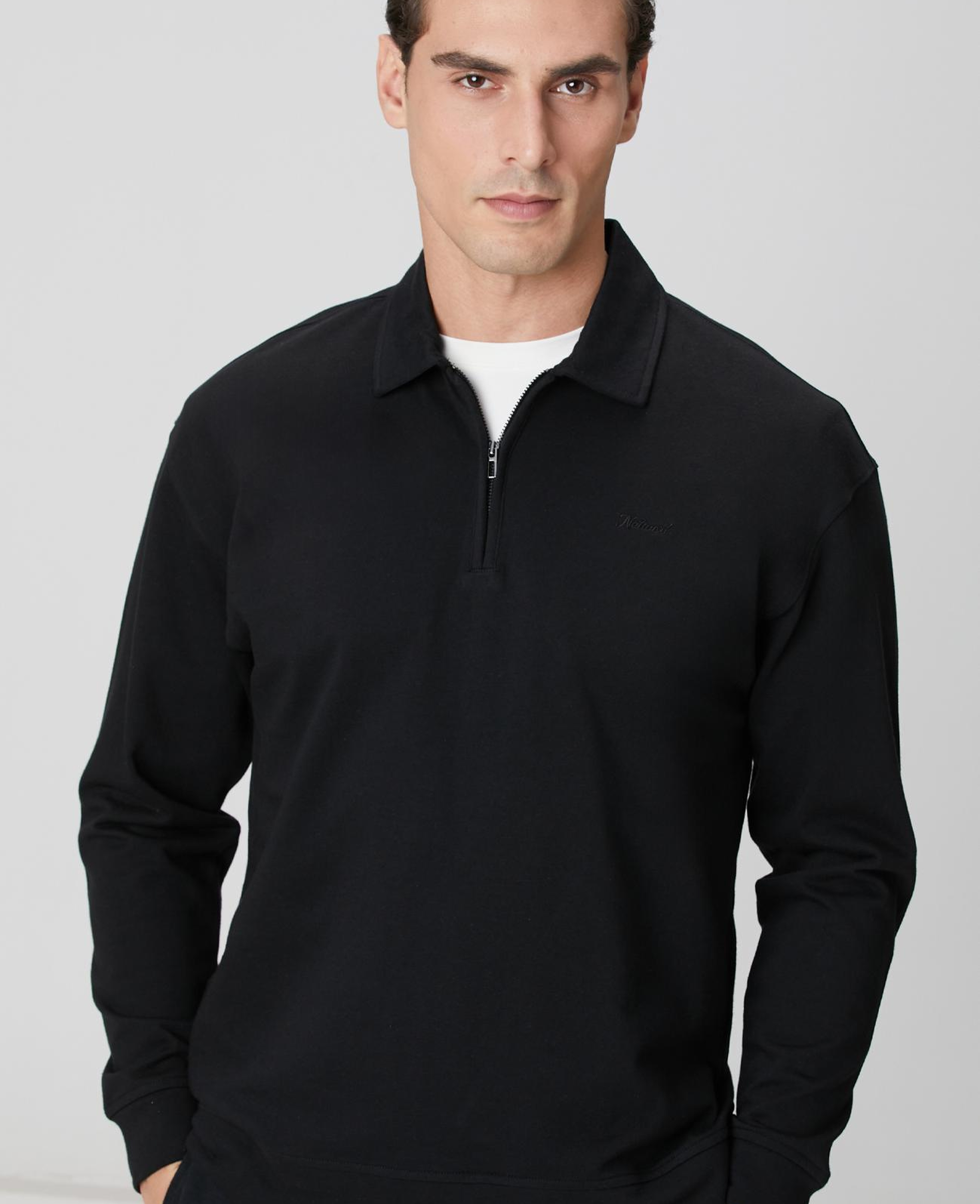 Network Erkek Siyah Sweatshirt
