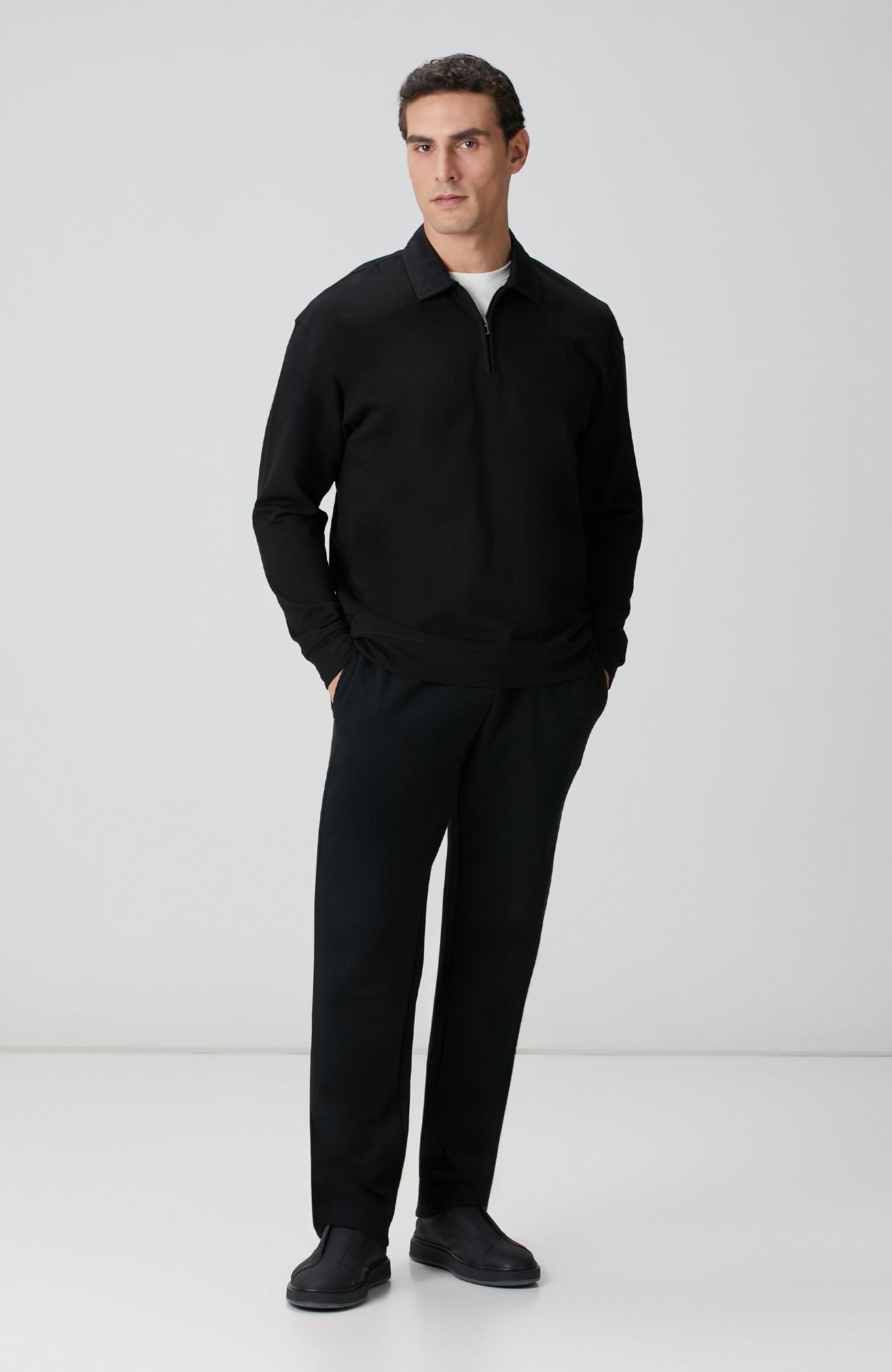 Network Erkek Siyah Sweatshirt