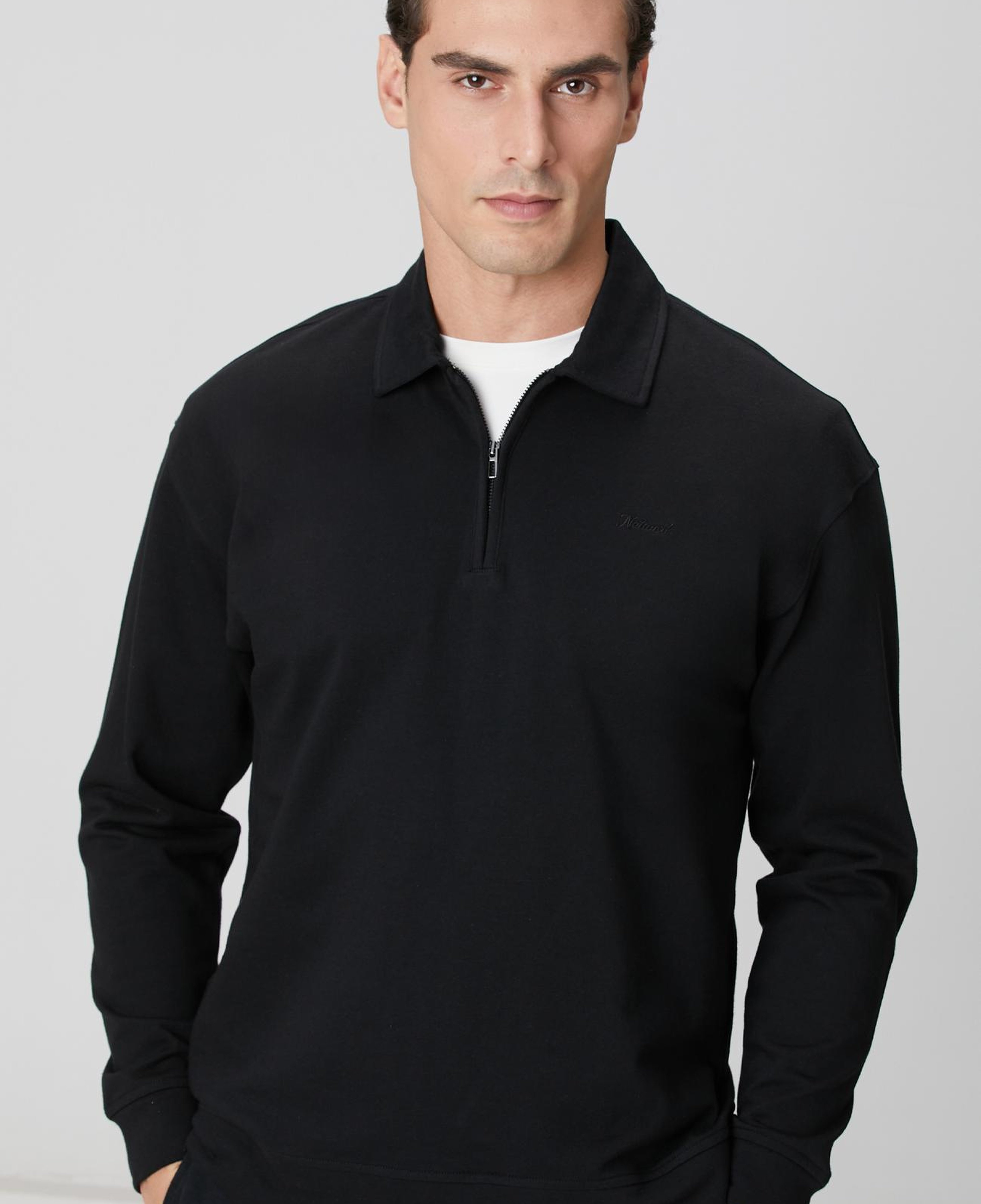 Network Erkek Siyah Sweatshirt