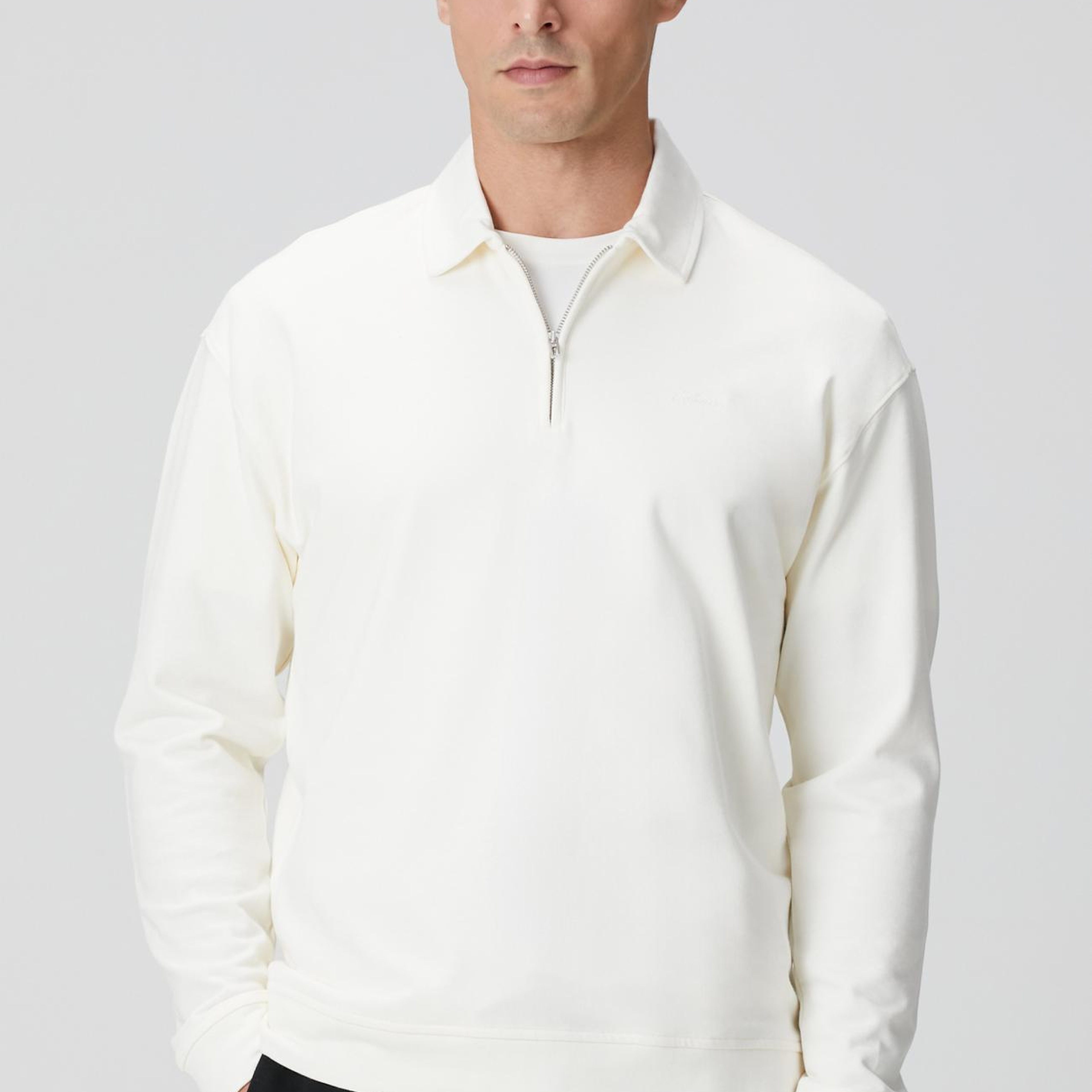 Network Erkek Kırık Beyaz Sweatshirt