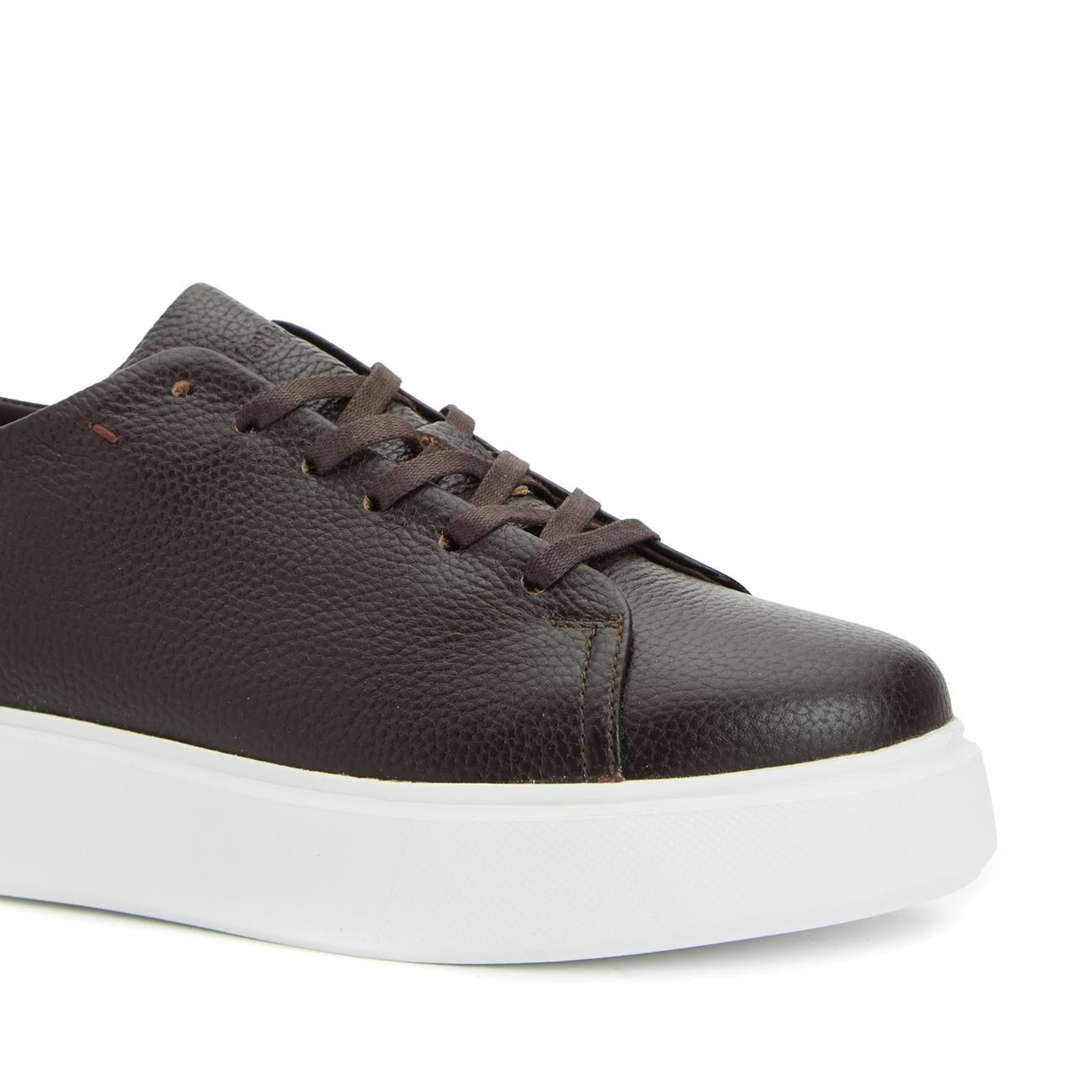 Network Kadın Acı Kahve Deri Bağcıklı Sneaker