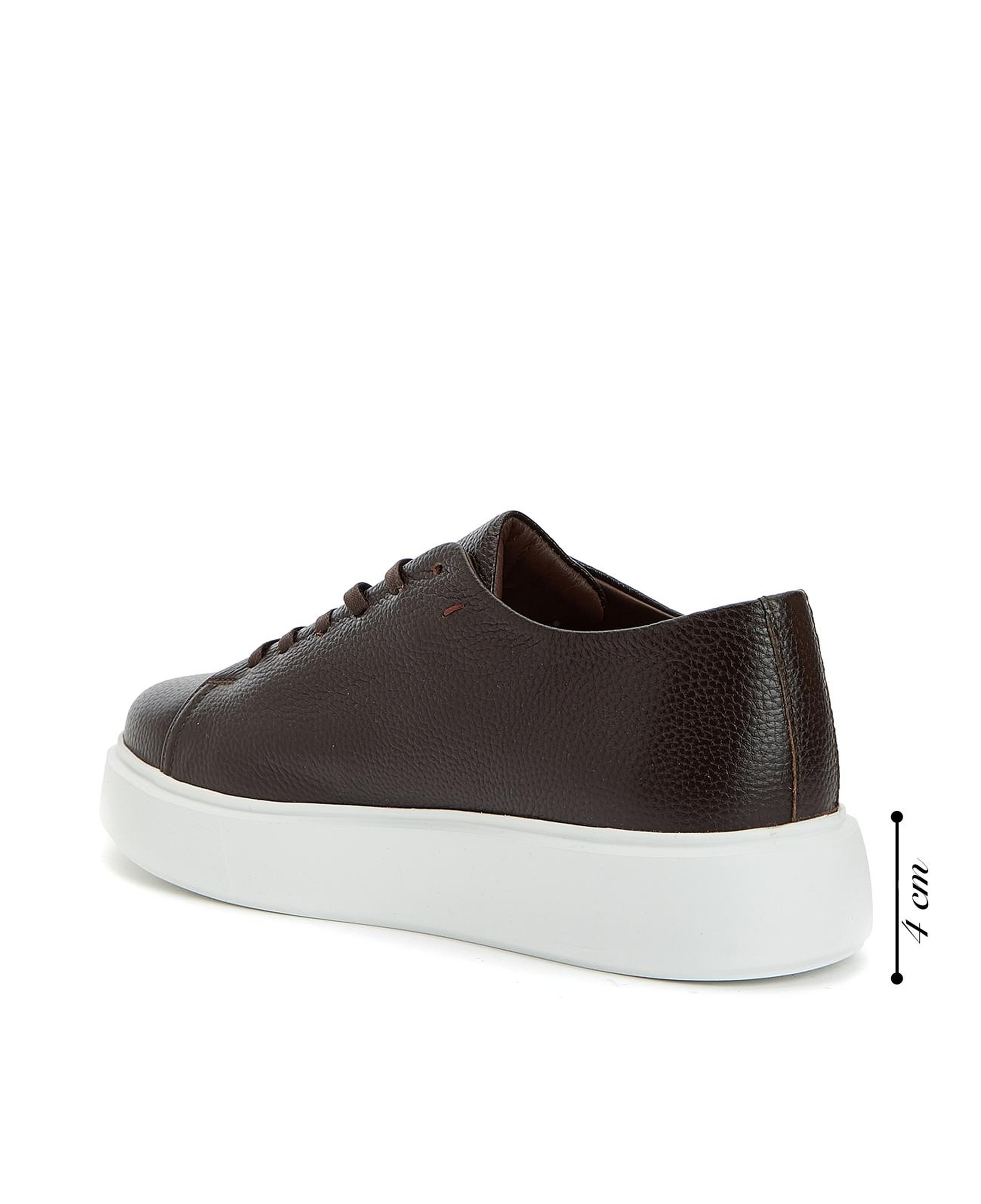 Network Kadın Acı Kahve Deri Bağcıklı Sneaker