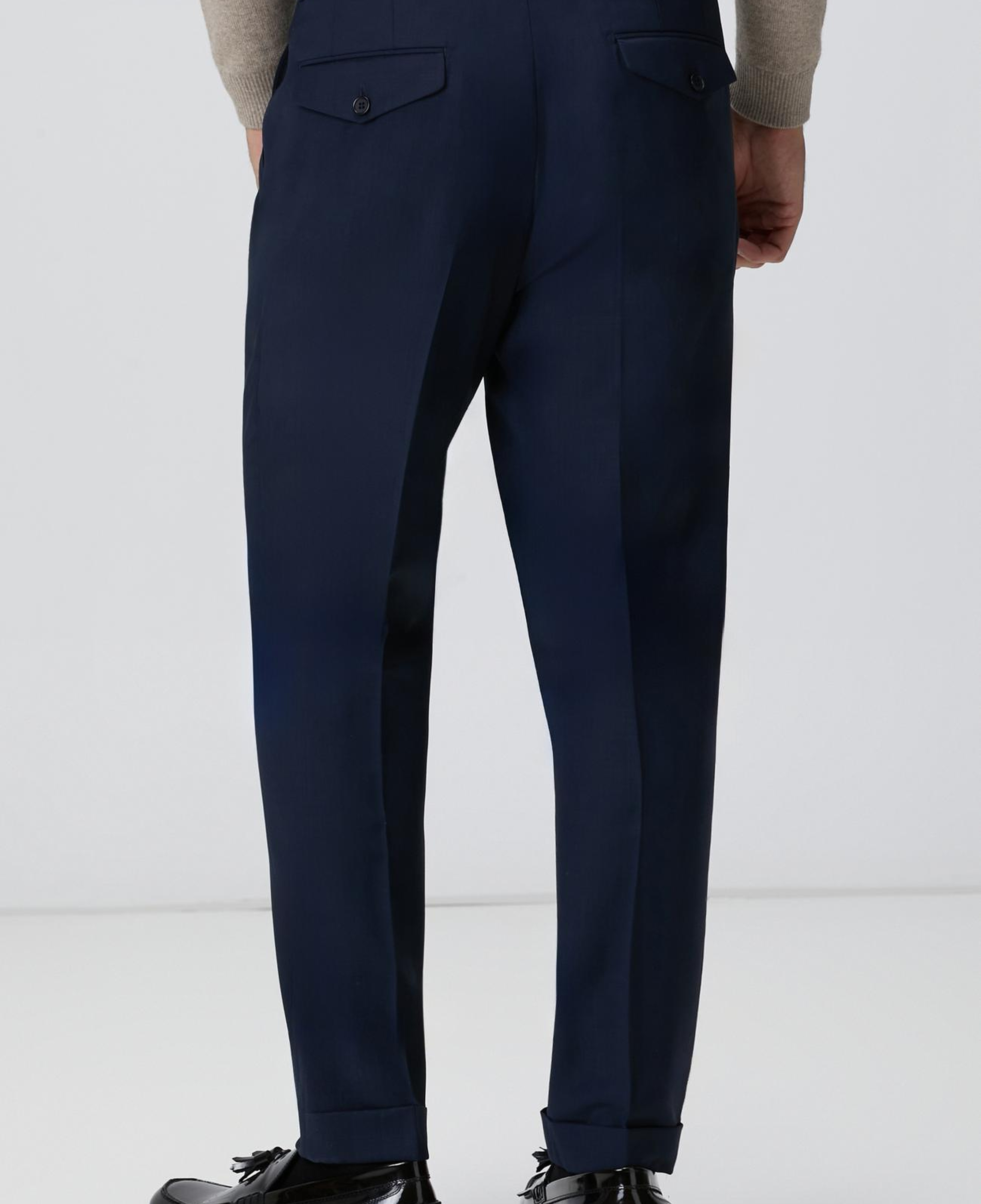 Network Erkek Lacivert Keten Karışımlı Pantolon