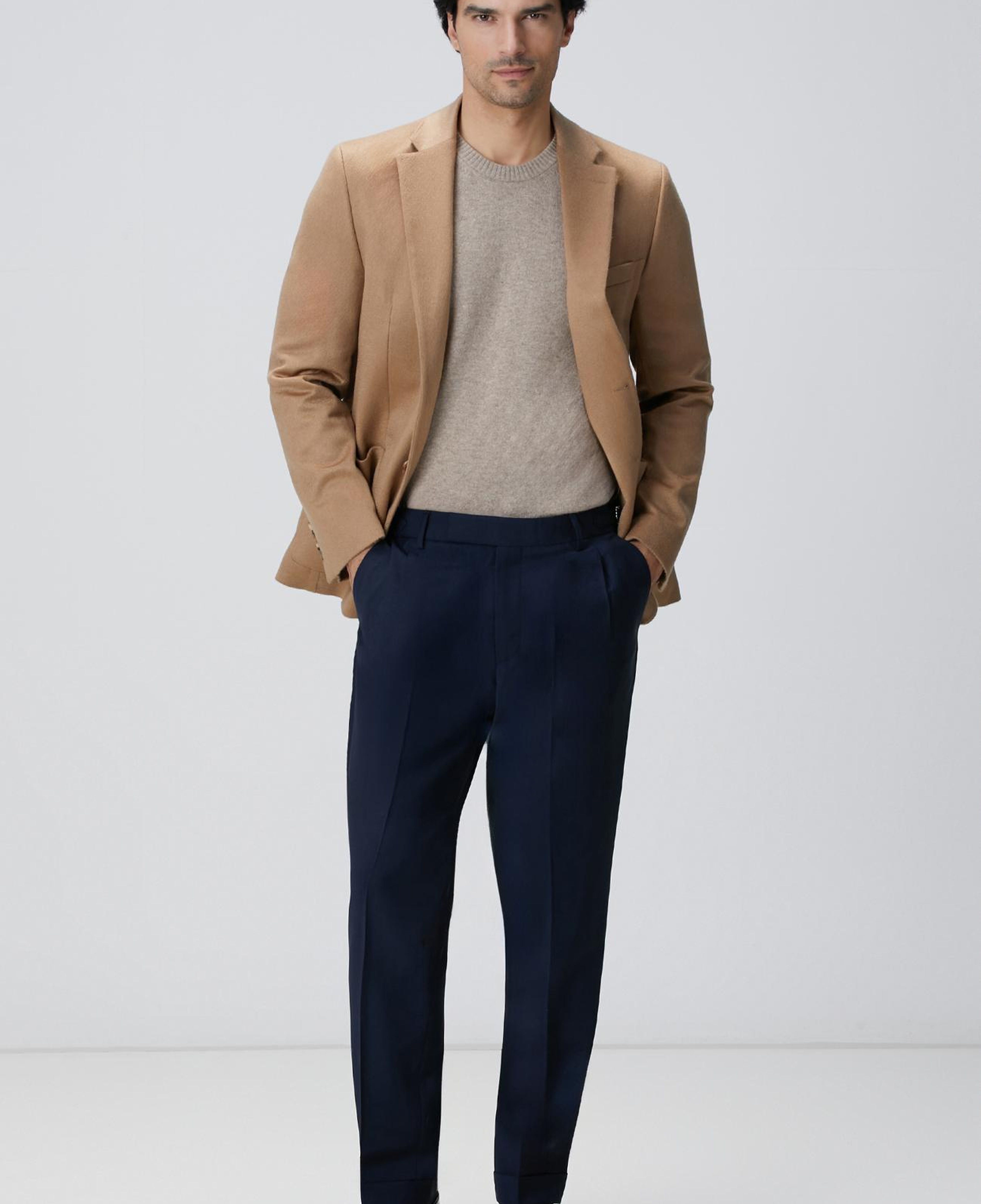 Network Erkek Lacivert Keten Karışımlı Pantolon