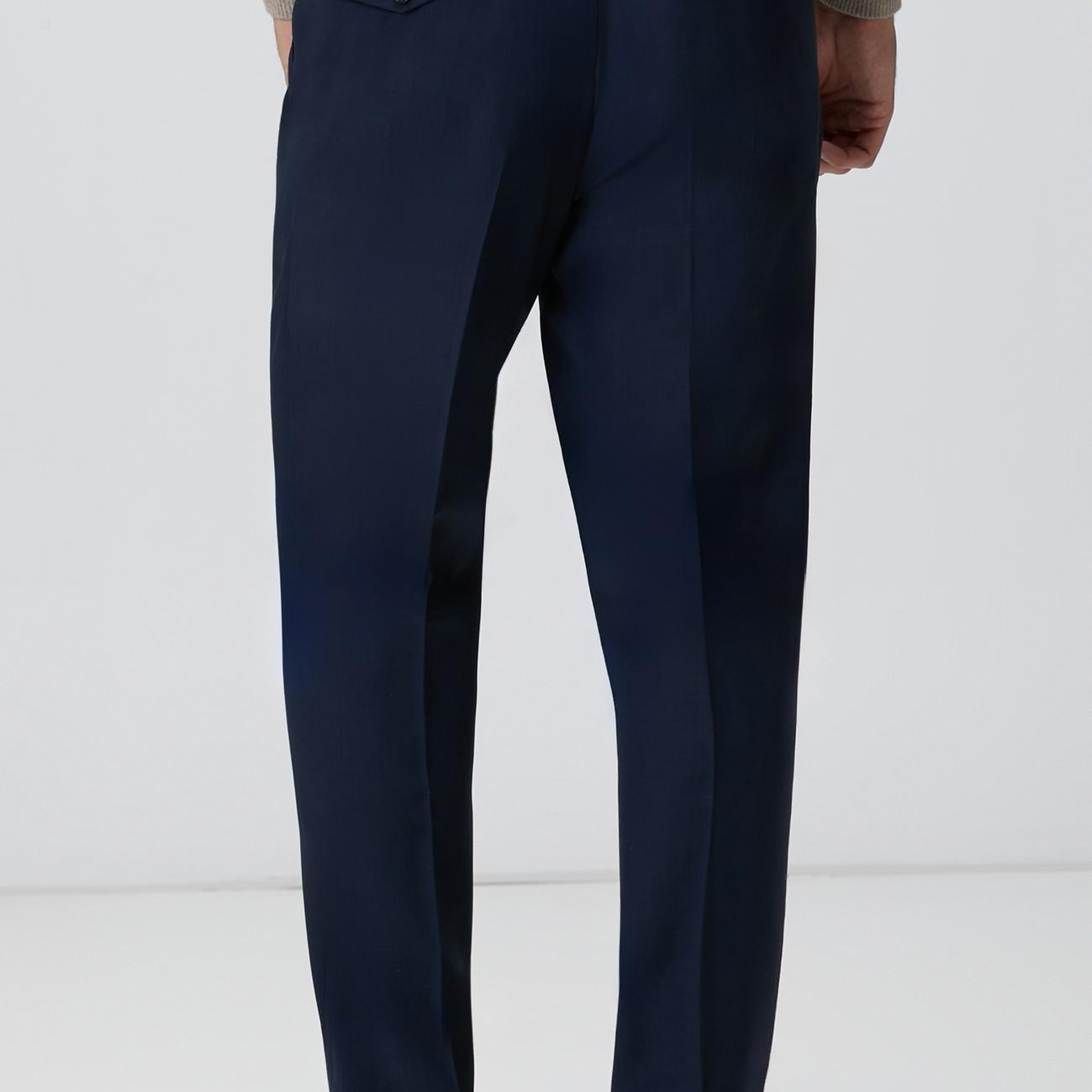 Network Erkek Lacivert Keten Karışımlı Pantolon