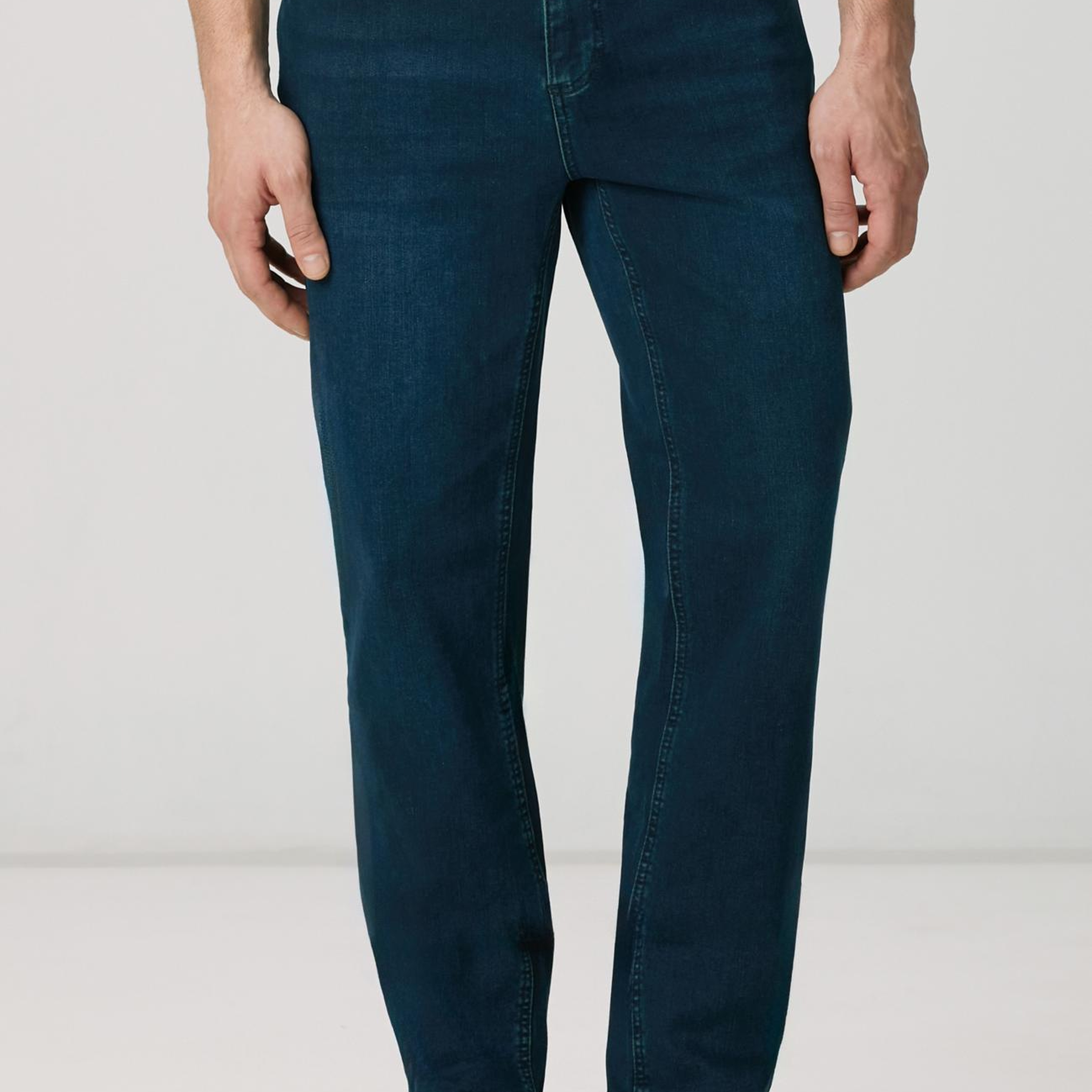 Network Erkek Lacivert Örme Denim Pantolon