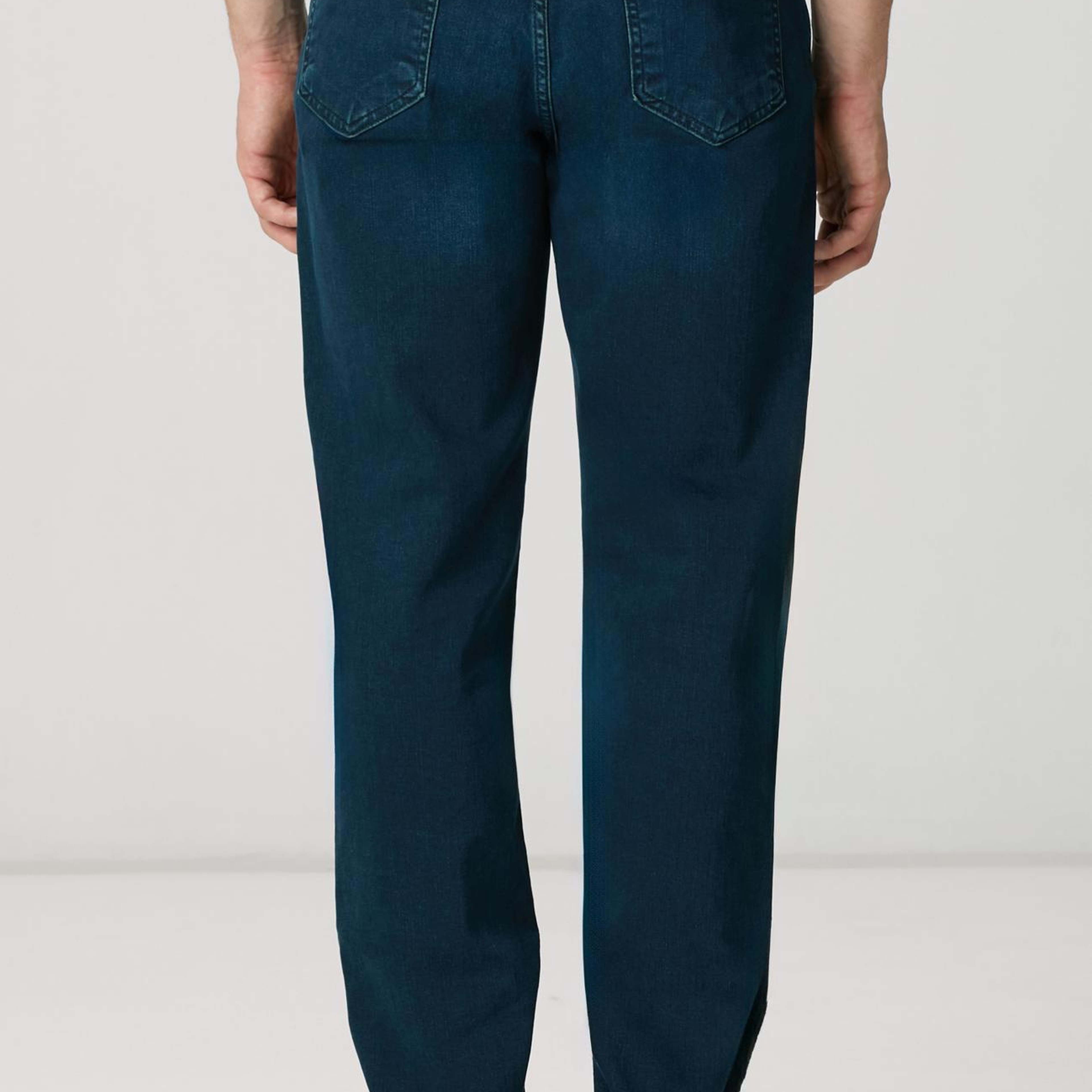 Network Erkek Lacivert Örme Denim Pantolon