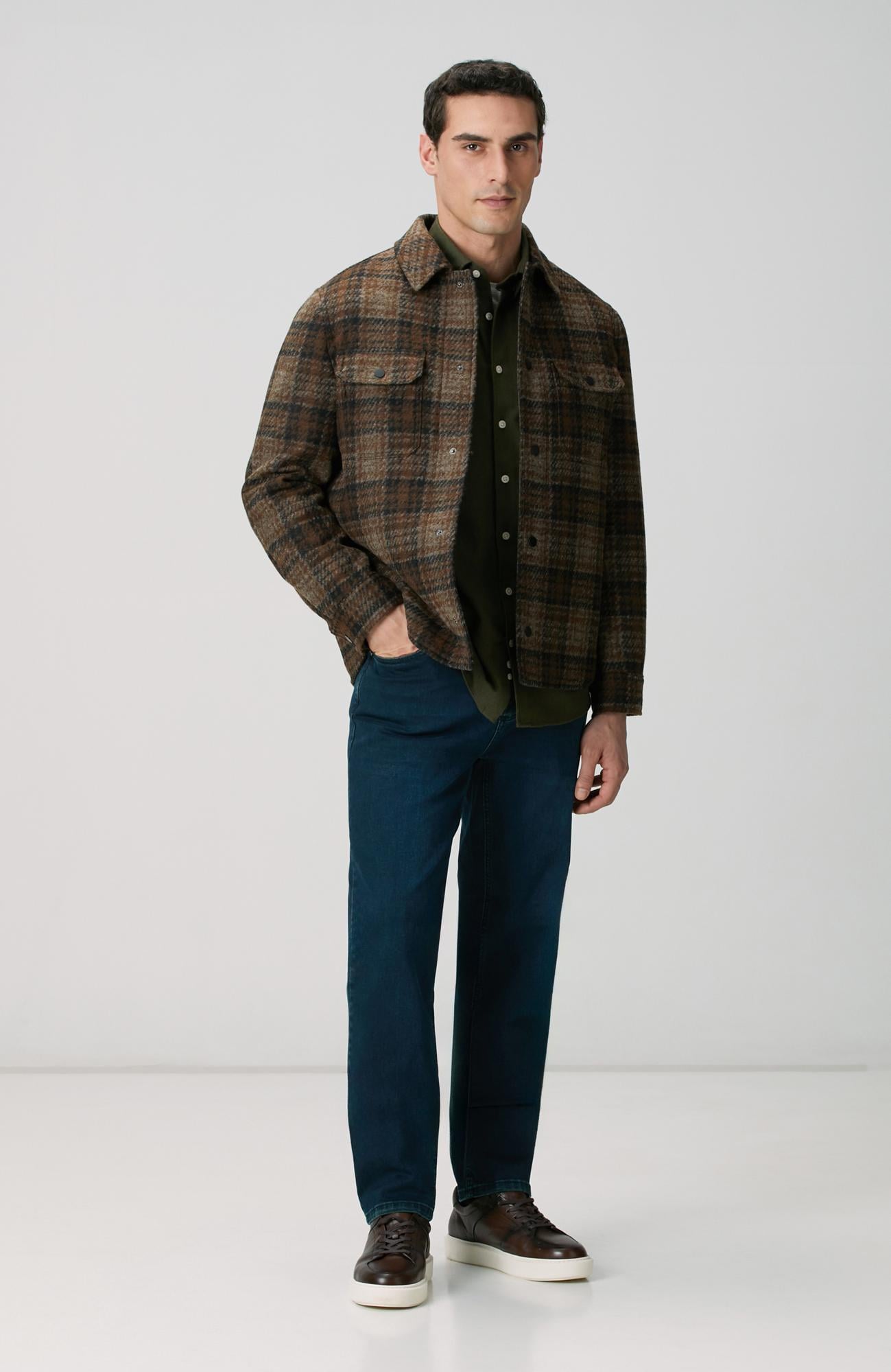 Network Erkek Lacivert Örme Denim Pantolon