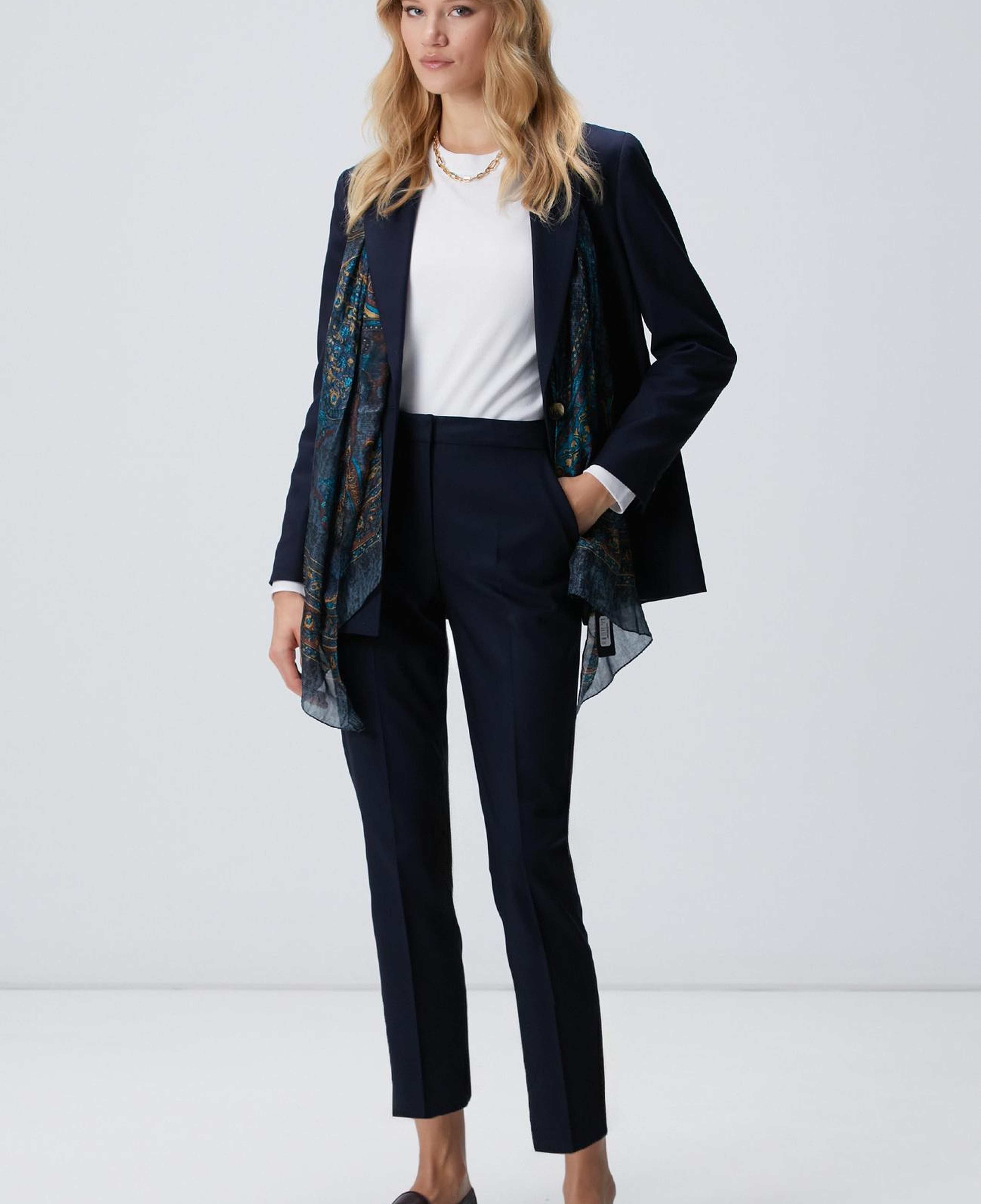 Network Kadın Lacivert Basic Skinny Pantolon