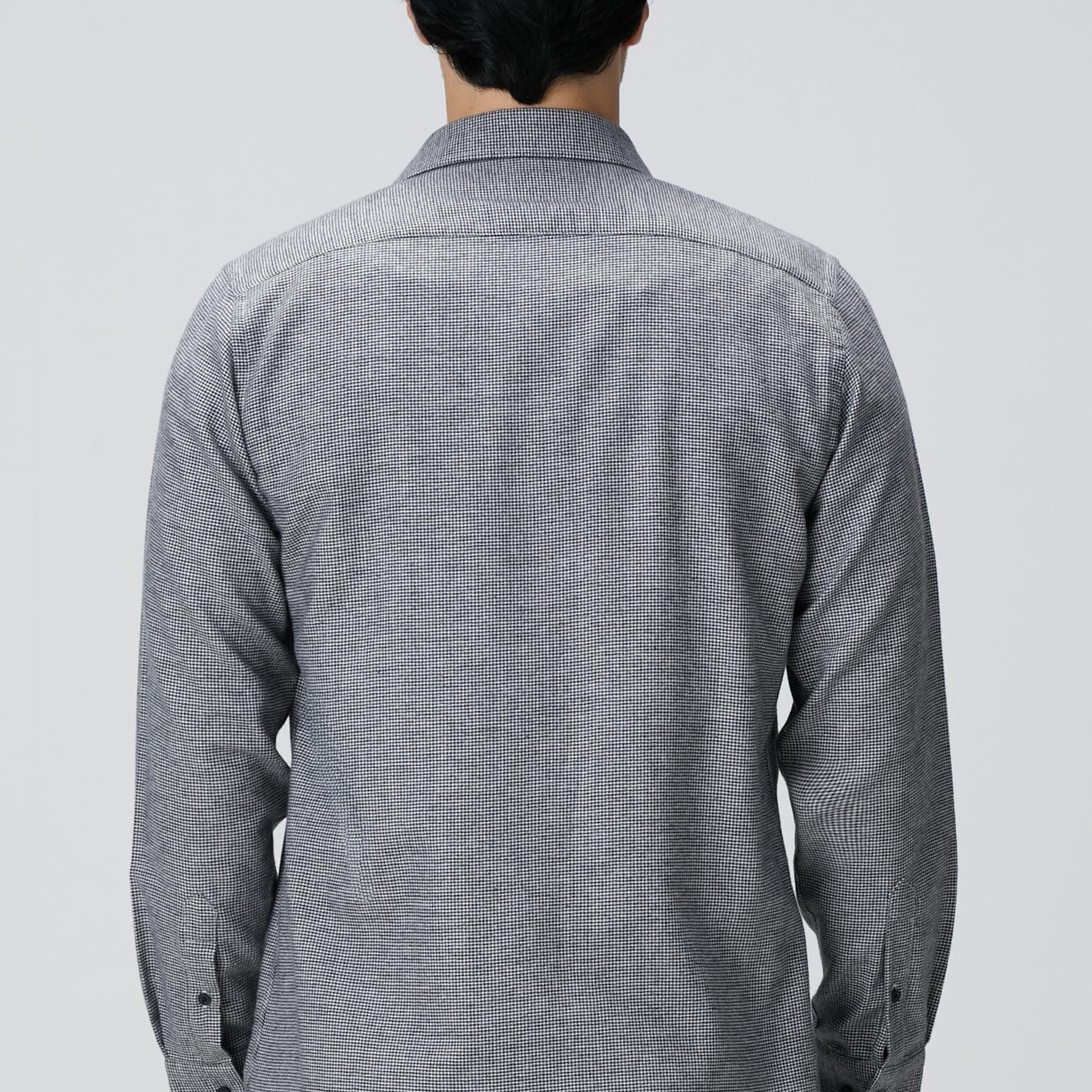 Network Erkek Siyah Beyaz Kaz Ayağı Desenli Gömlek