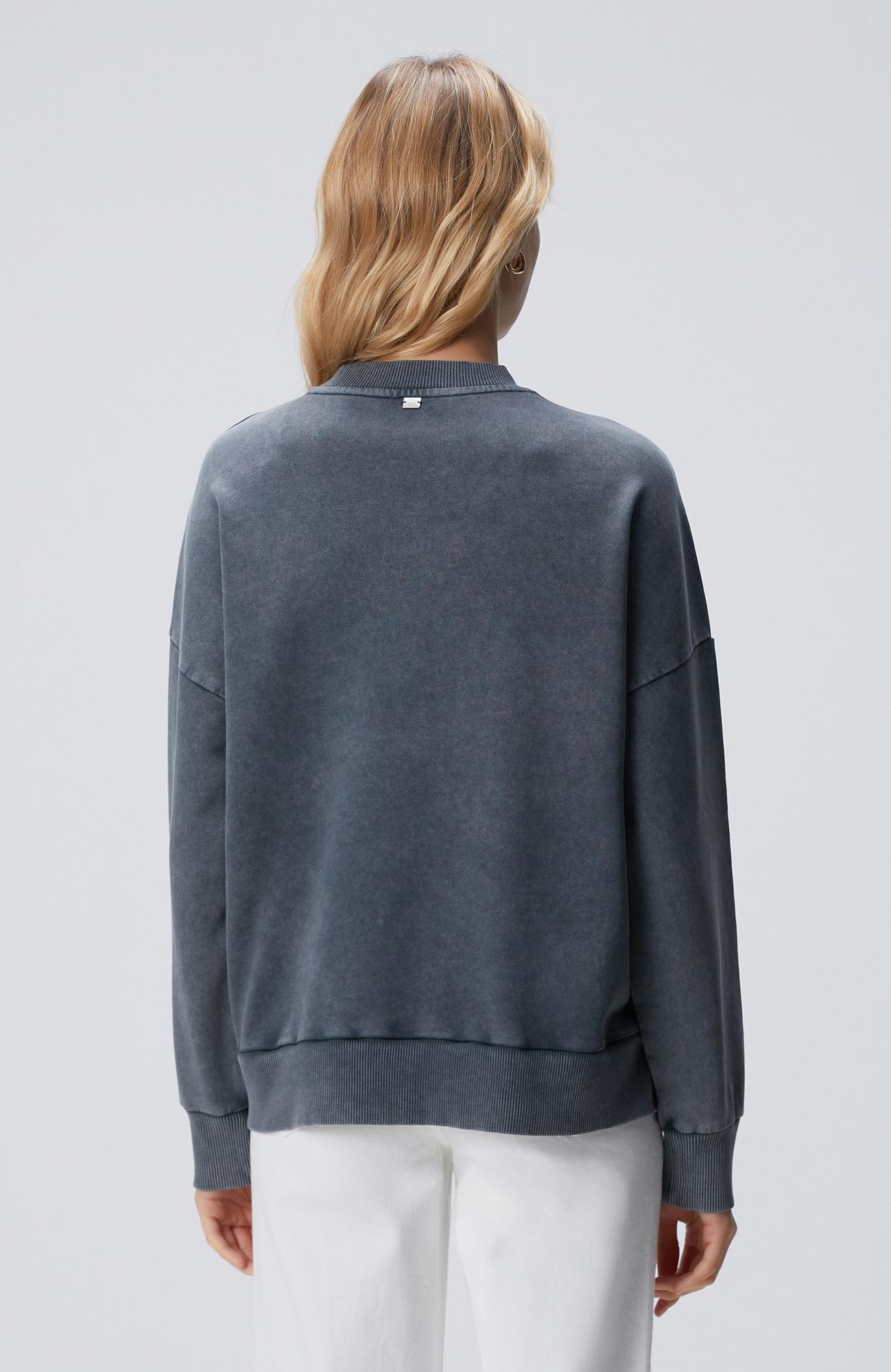 Network Kadın Antrasit Taşlı Sweatshirt