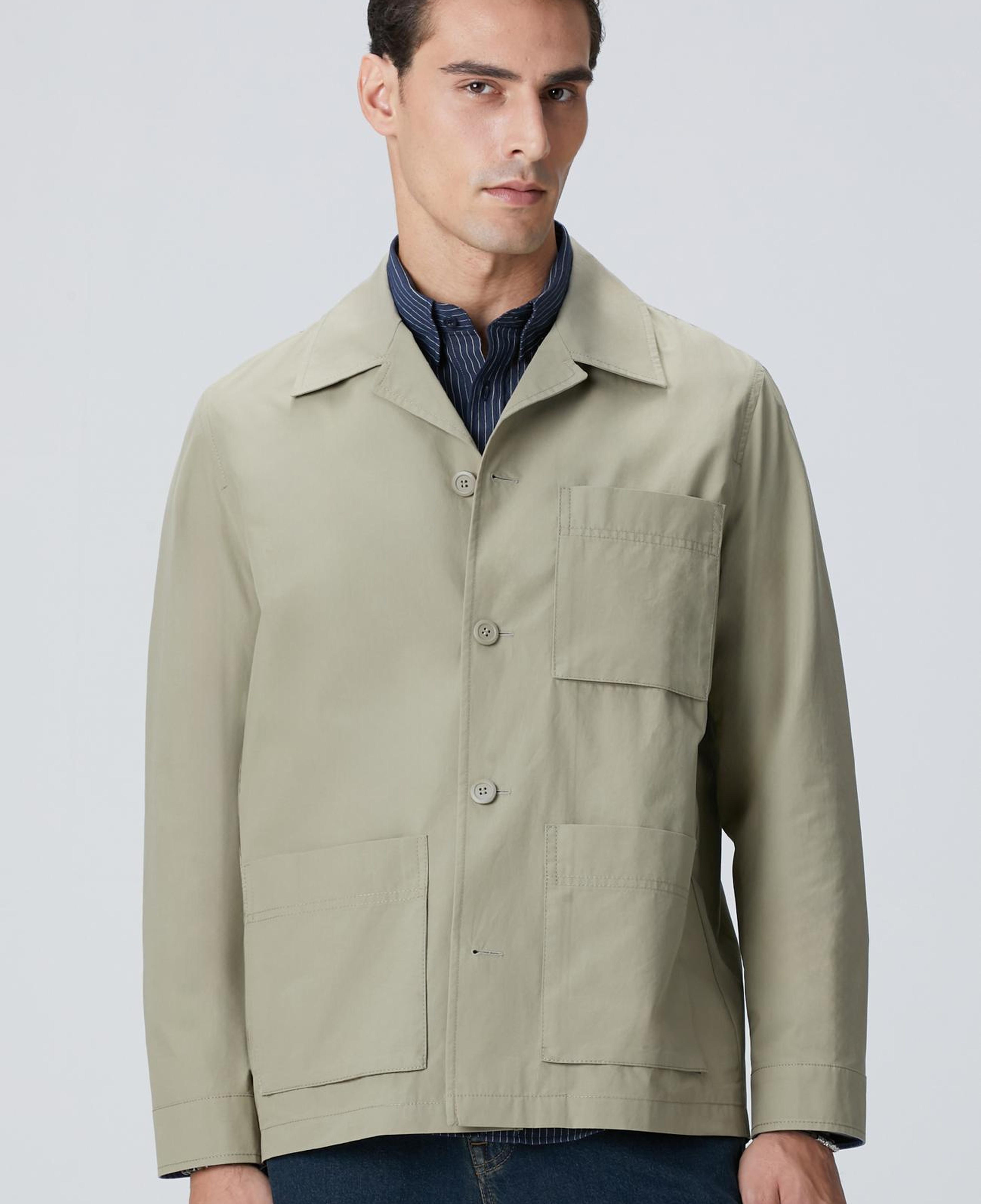 Network Erkek Haki Dış Gömlek