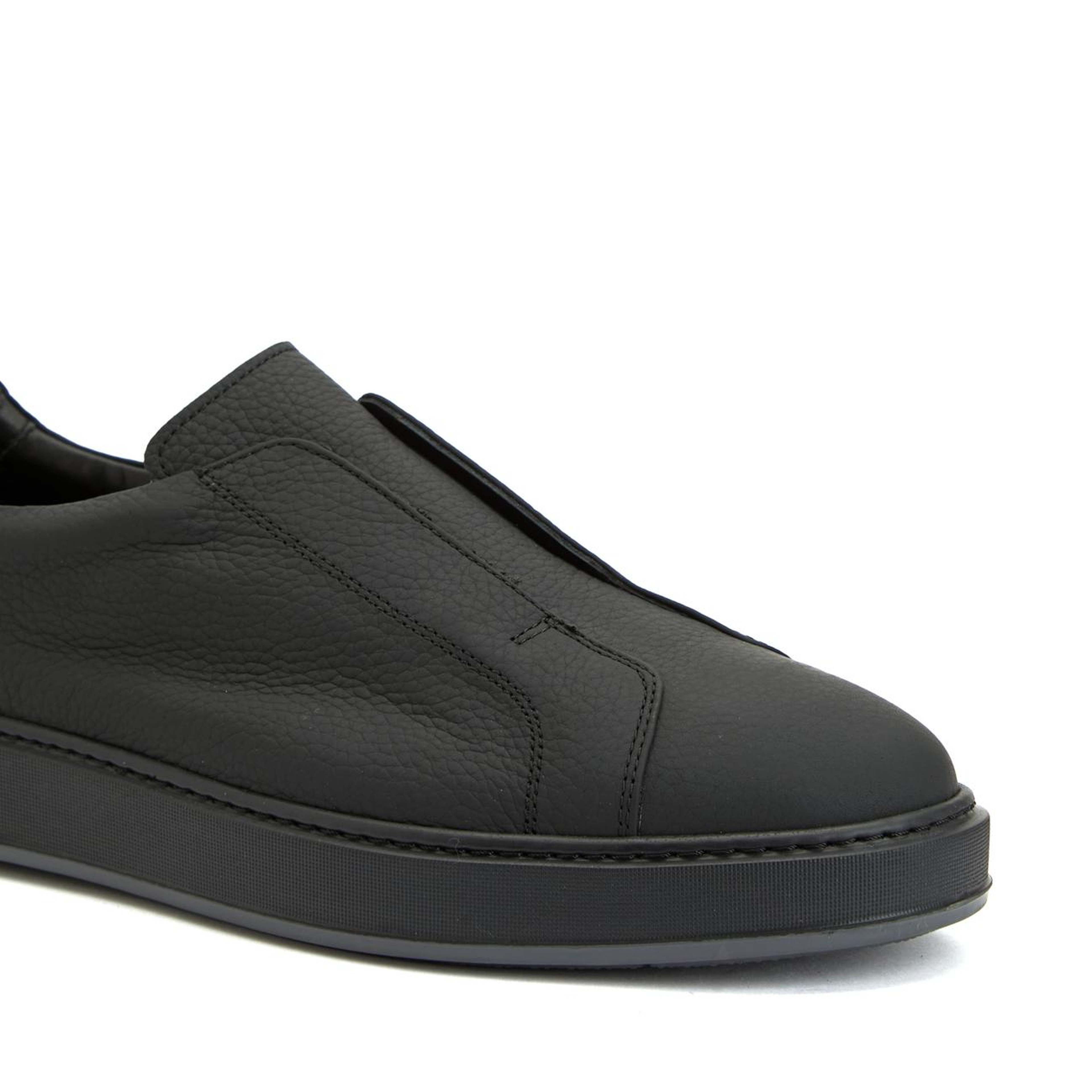 Network Erkek Siyah Deri Sneaker