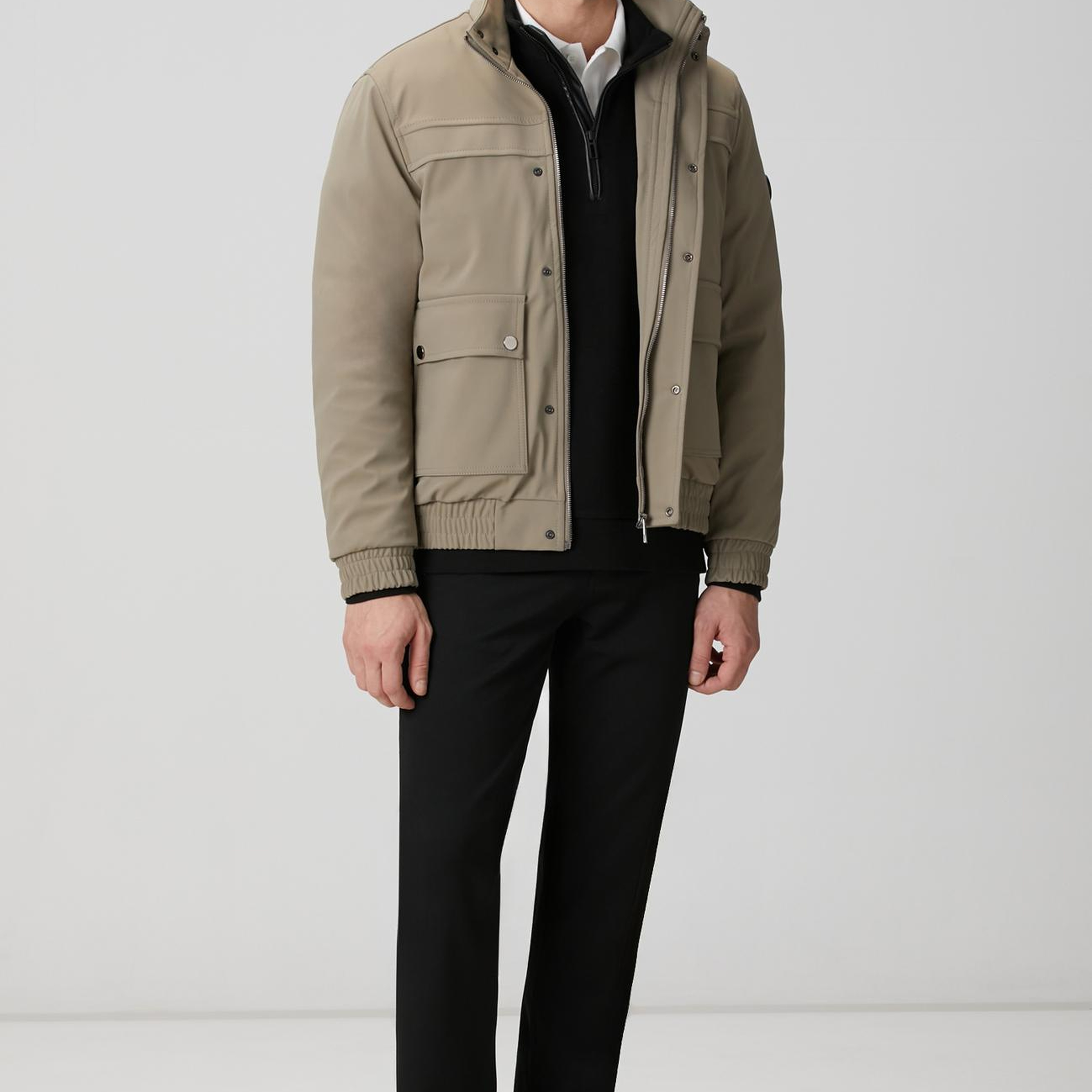 Network Erkek Açık Haki Bomber Mont