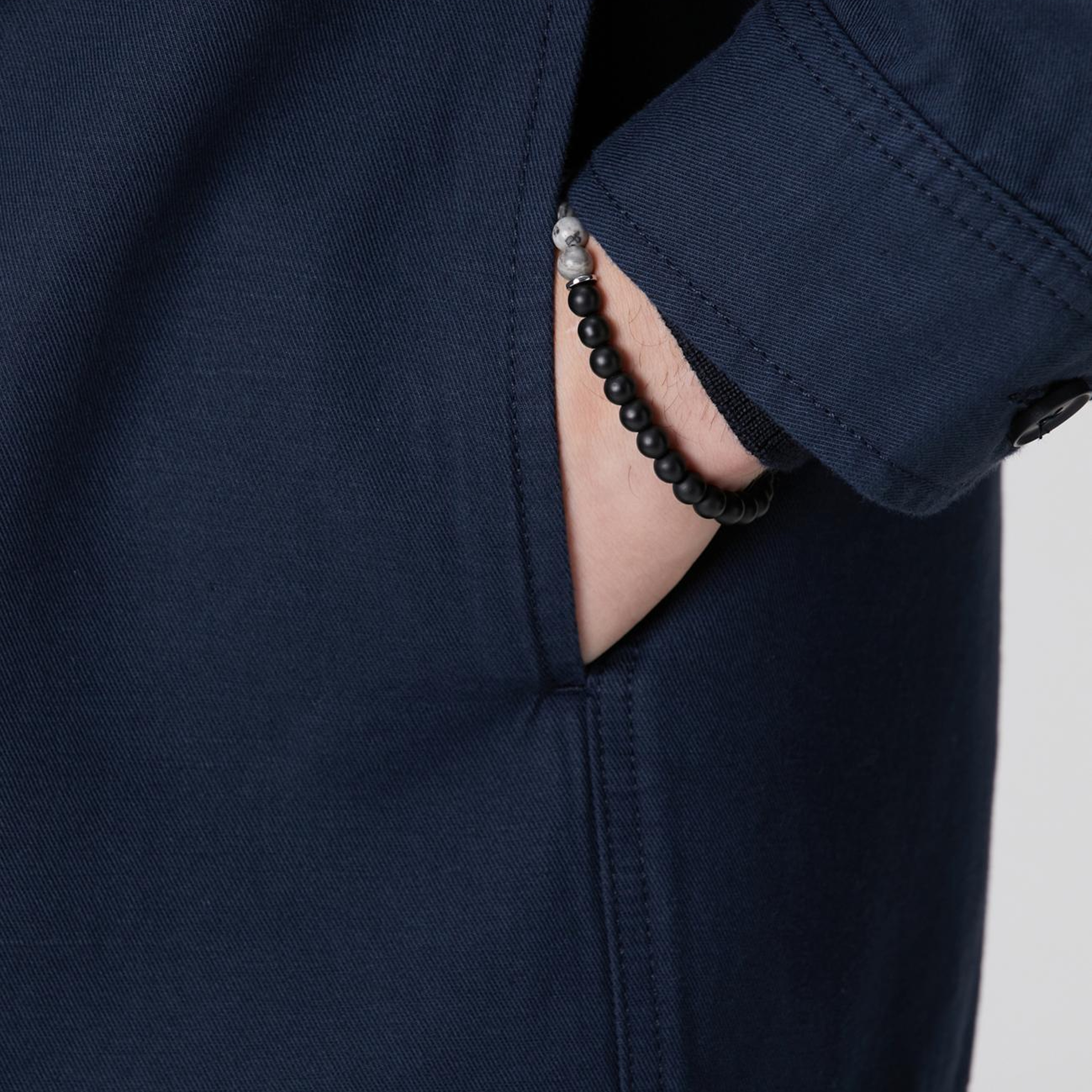 Network Erkek Lacivert Keten Karışımlı Dış Gömlek