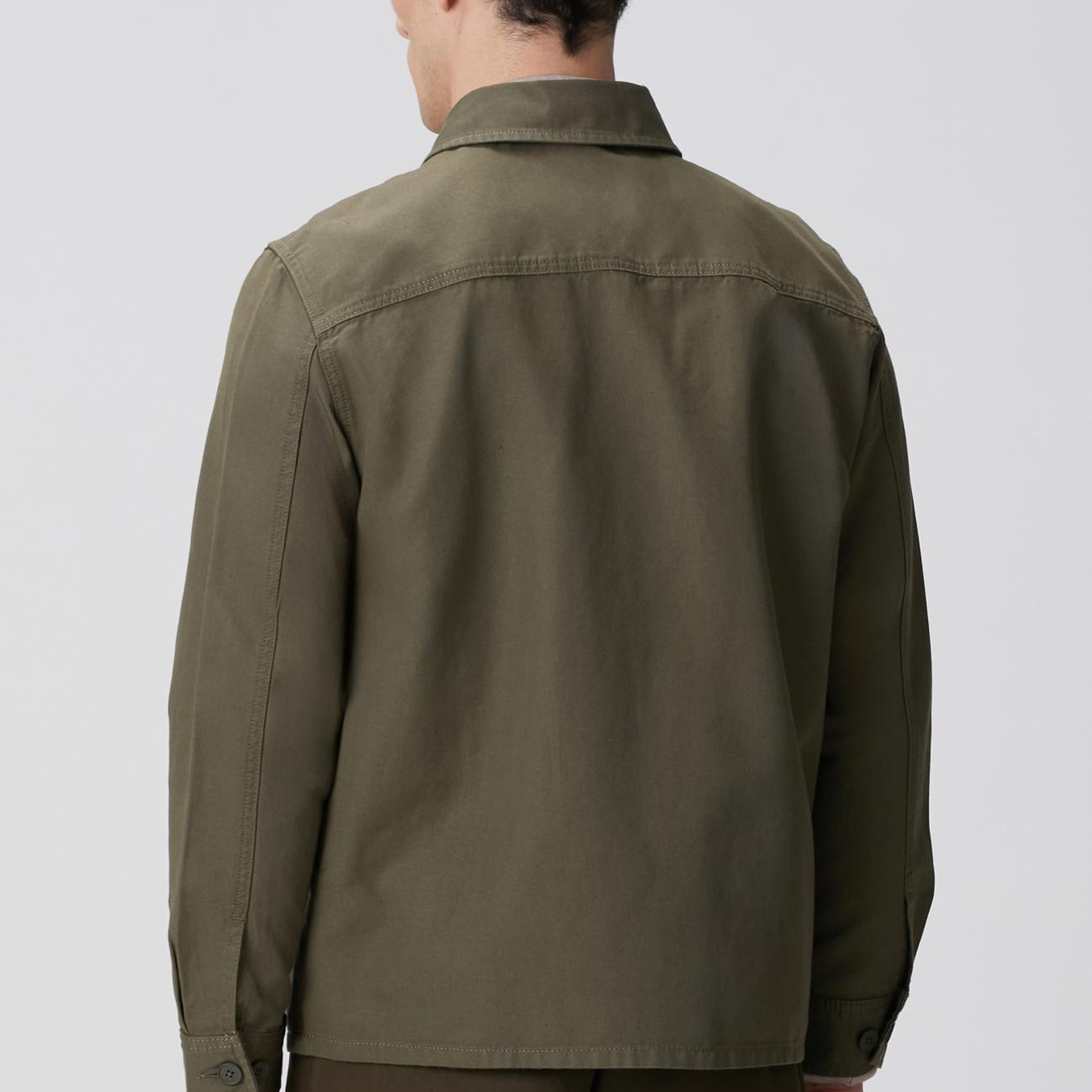 Network Erkek Haki Keten Karışımlı Dış Gömlek