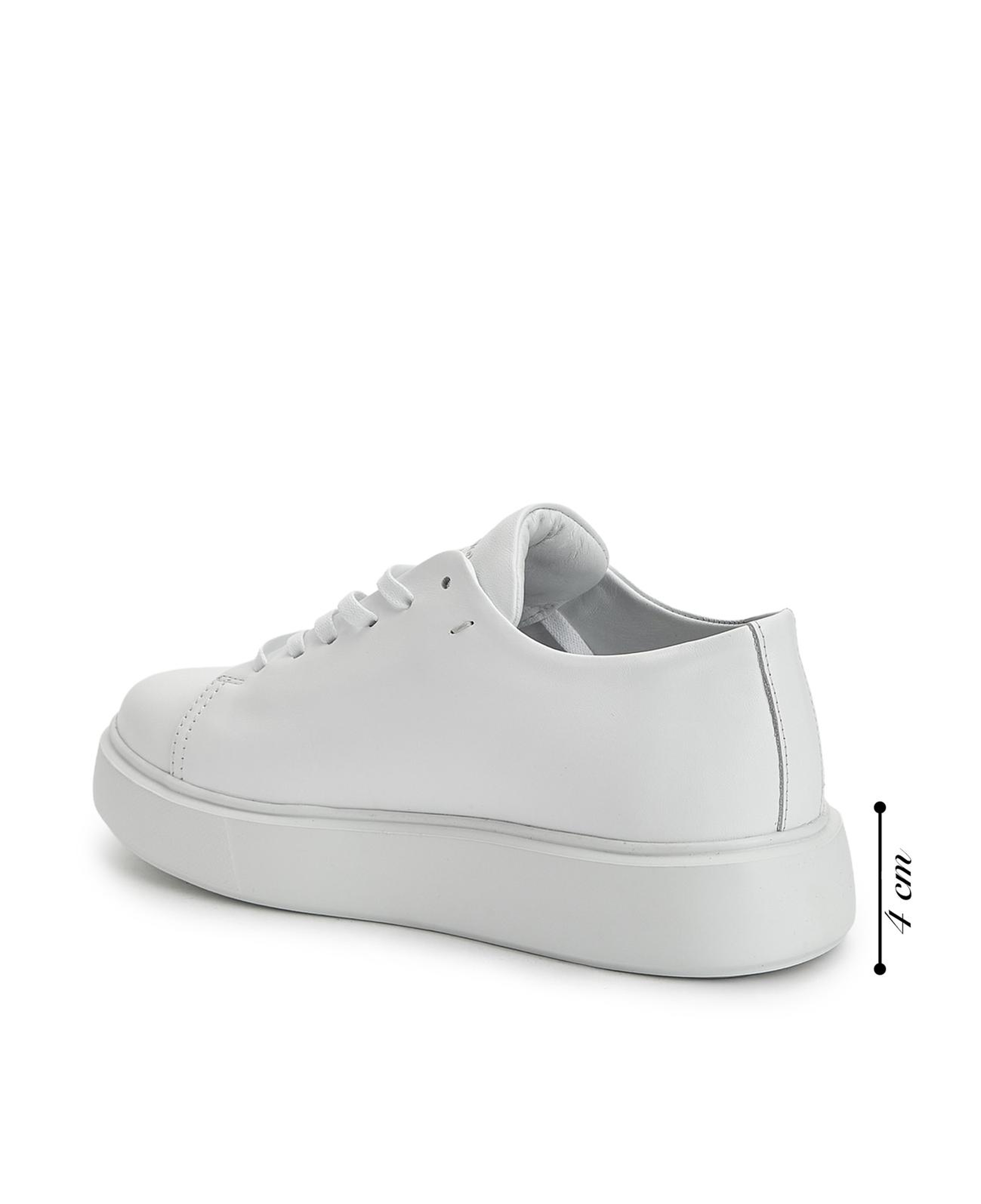 Network Kadın Beyaz Deri Bağcıklı Sneaker